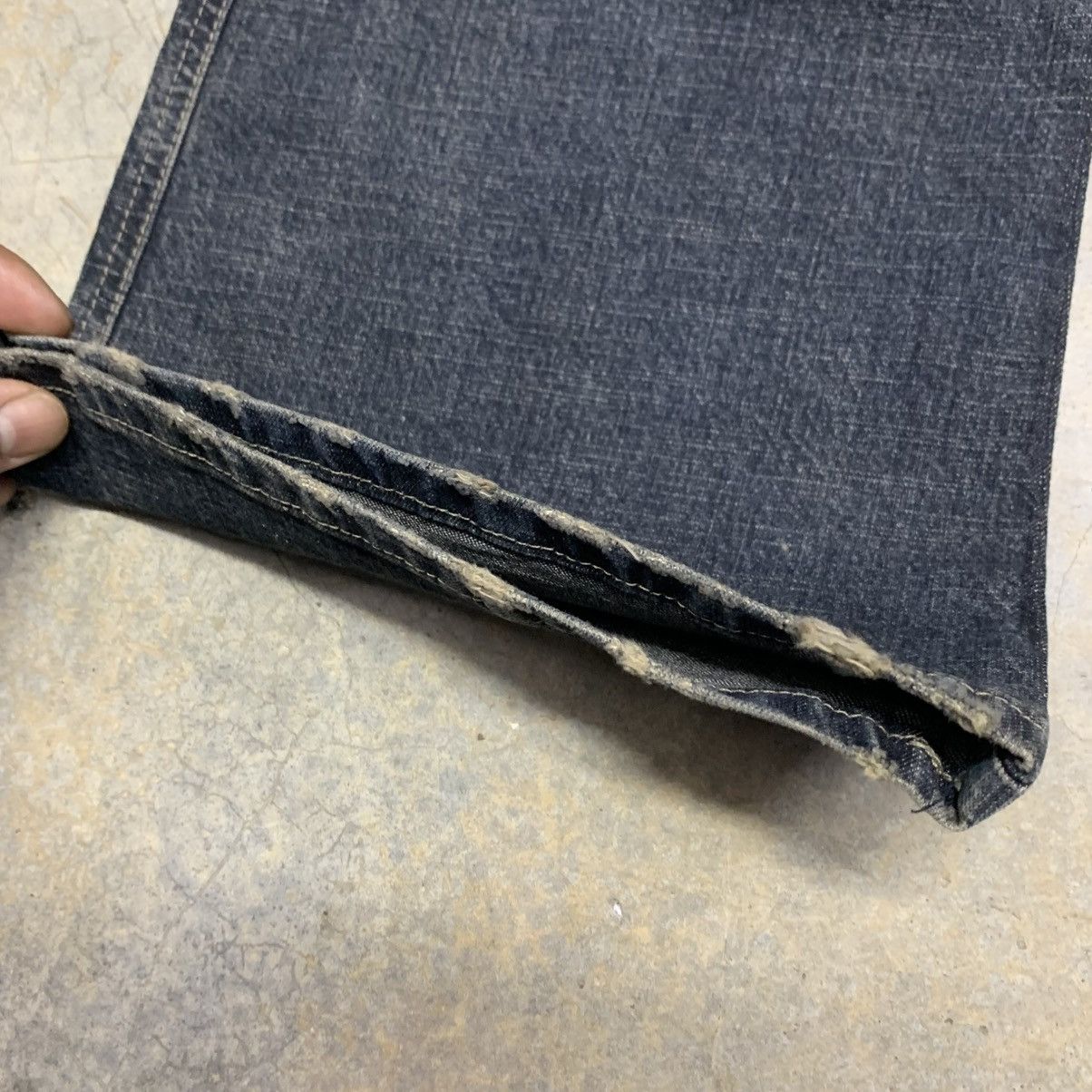 If Six Was Nine × Japanese Brand × Vintage Flare Bell Bottom Parasuco Denim Clawmark Distressed Jean Size US 33 - 6 Thumbnail