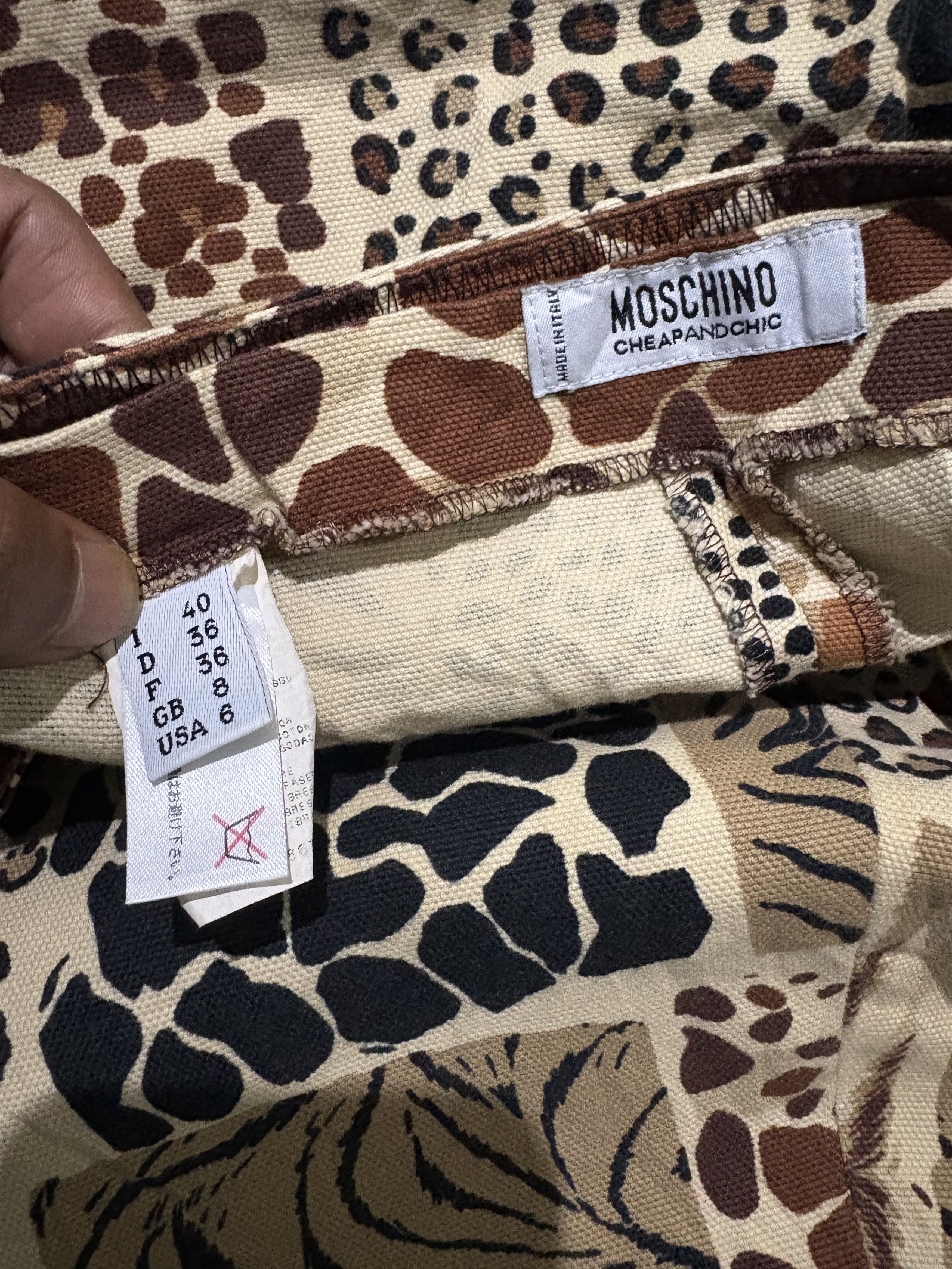 Moschino Moschino leopard overprint Size US 30 / EU 46 - 3 Thumbnail