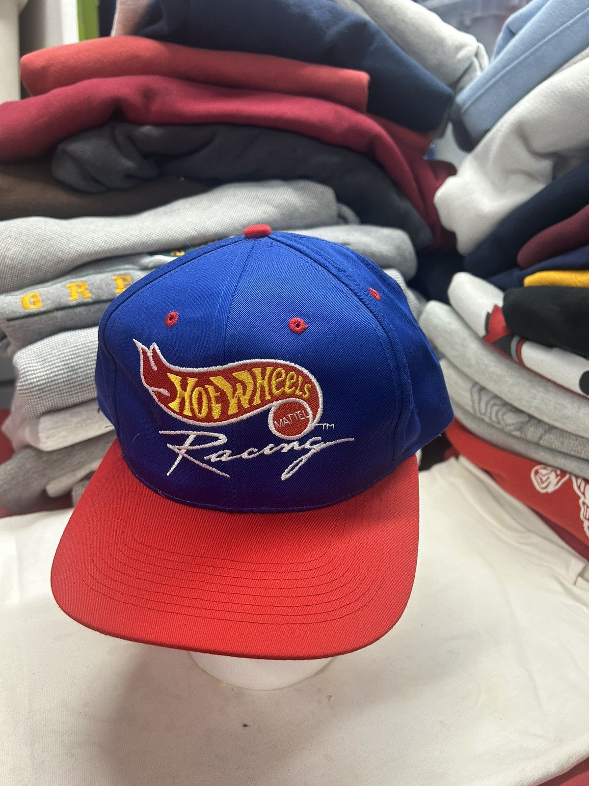 Vintage Crazy Vintage Blue Hot Wheels Skater Trucker Snapback Hat Size ONE SIZE - 1 Thumbnail