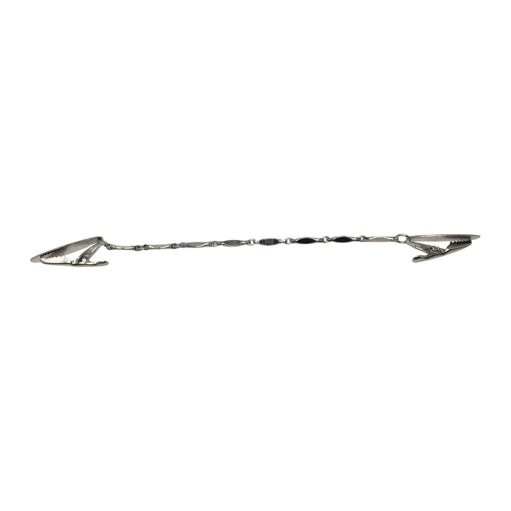 Other Vintage Silver tone Tie Clip with Chain Size ONE SIZE - 1 Thumbnail