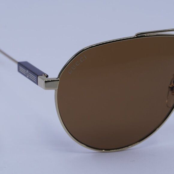 Gucci Gucci GG1311S 004 Sunglasses Gold Aviator Frame Size ONE SIZE - 5 Thumbnail