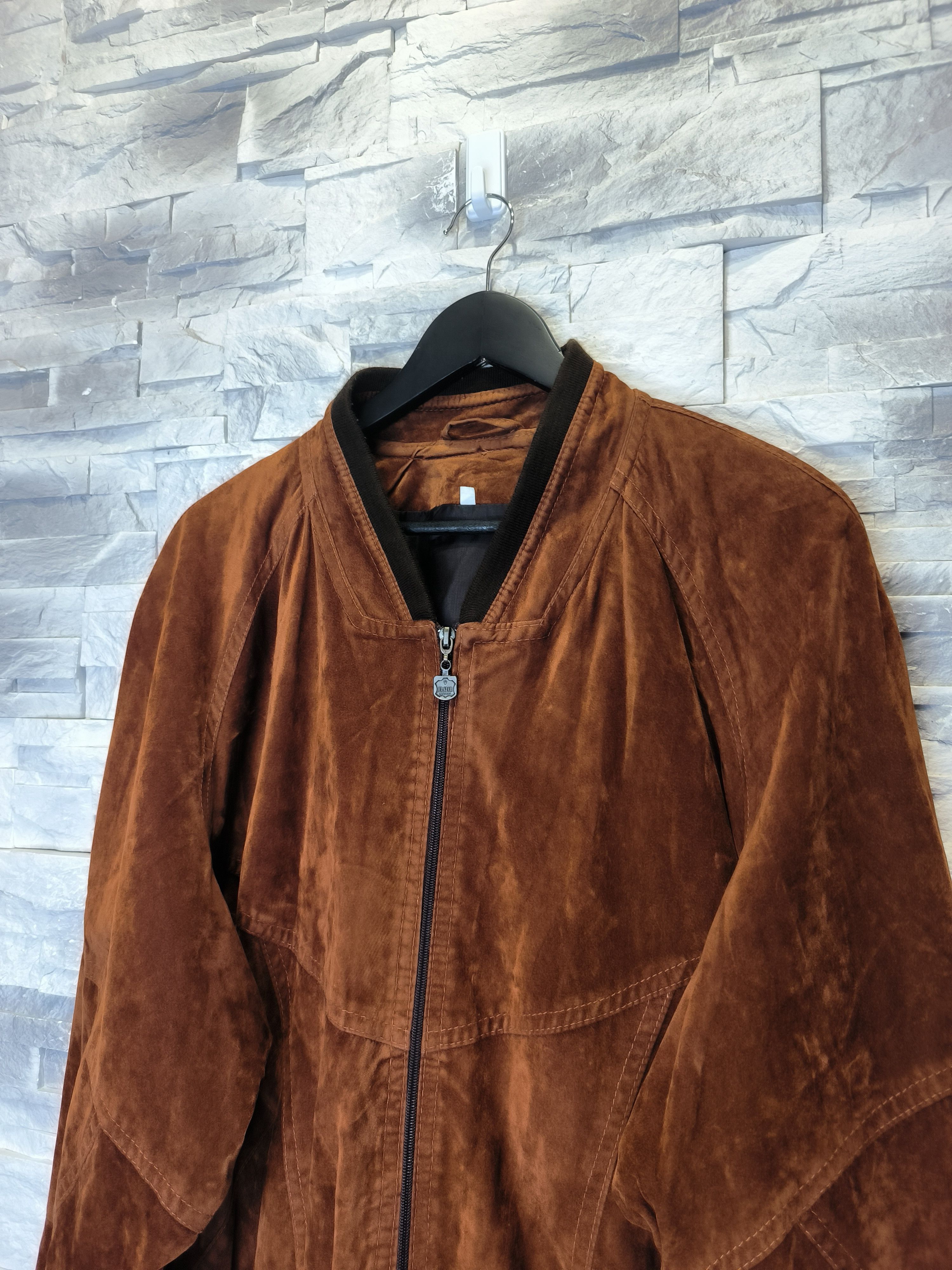 Other Vintage Brown Leather Jacket Bomber Size US L / EU 52-54 / 3 - 2 Thumbnail