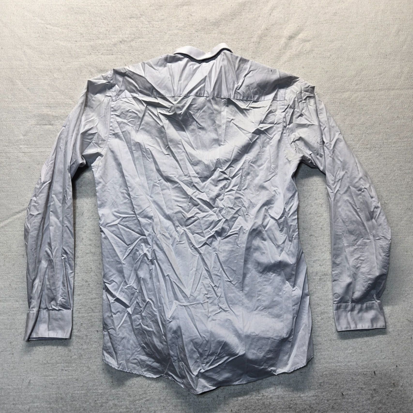 Kenneth Cole VINTAGE Kenneth Cole Reaction Dress Shirt Long Sleeve Gray Plaid Slim Fit Men's 15.5 Size 40R - 7 Thumbnail