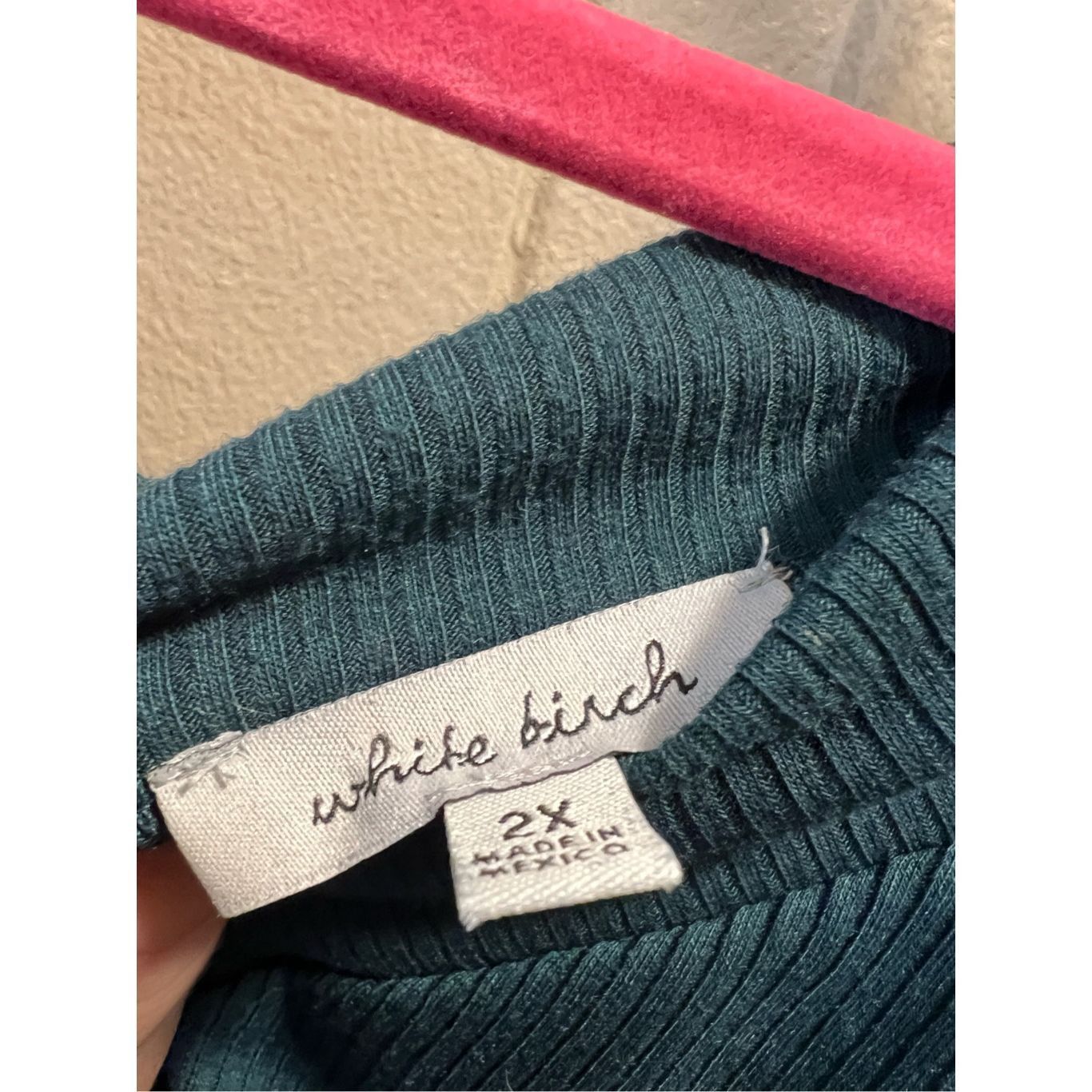 Other White Birch Green V-Neck Long Sleeve Top Woman’s Size 2X Size XXL / US 16-18 / IT 52-54 - 4 Thumbnail