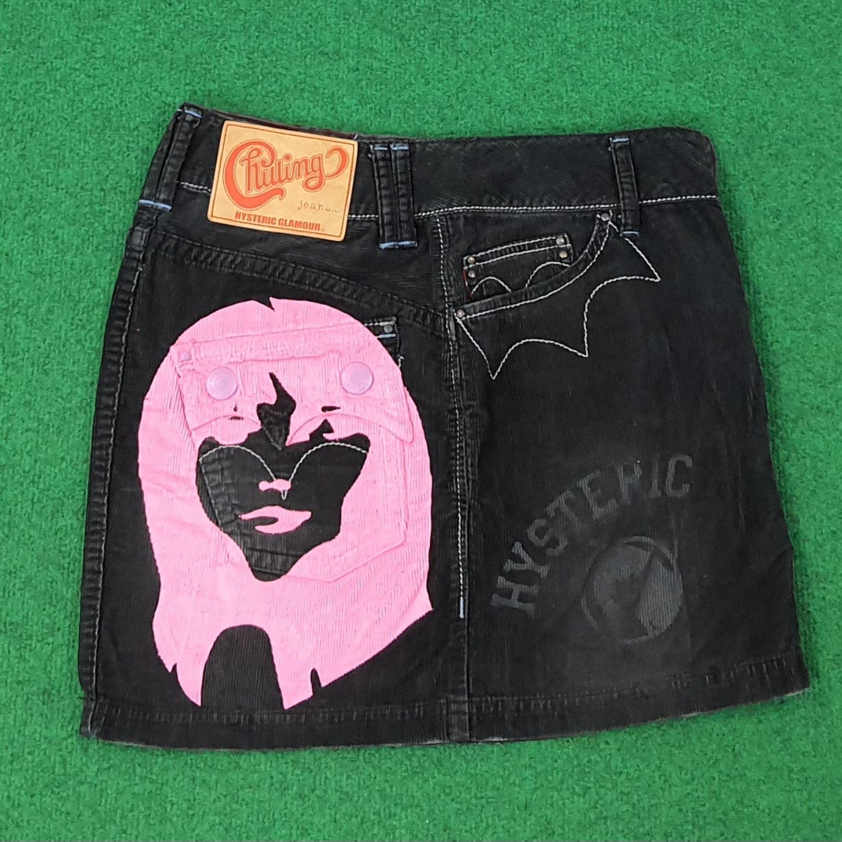 Hysteric Glamour Vintage Hysteric Glamour Corduroy Custom Logo Skirt C265N6 Size 28" / US 6 / IT 42 - 1 Thumbnail