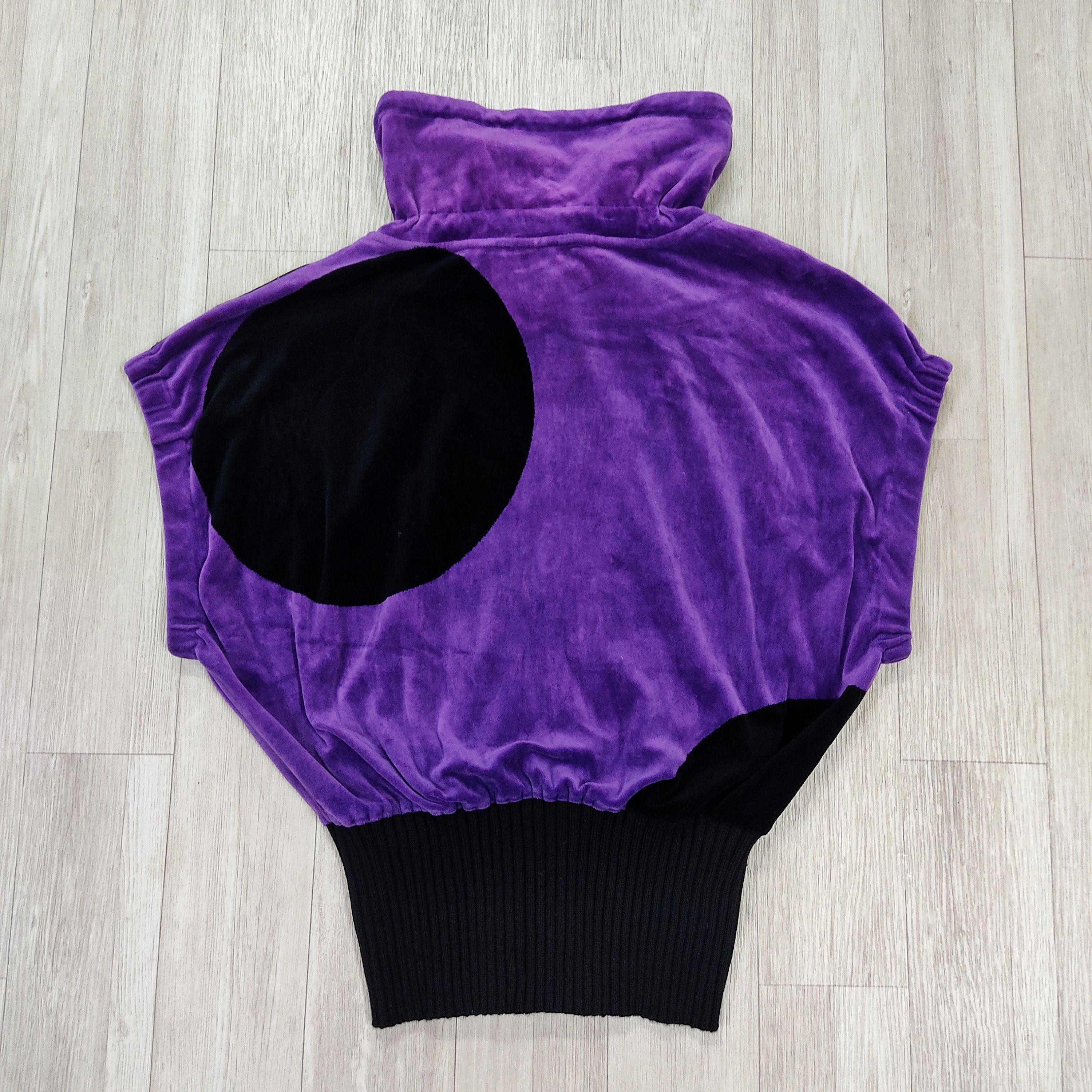 Sonia Rykiel Vtg "Karma Body & Soul" Dolman Short Sleeve Velour Jacket Size M / US 6-8 / IT 42-44 - 11 Thumbnail