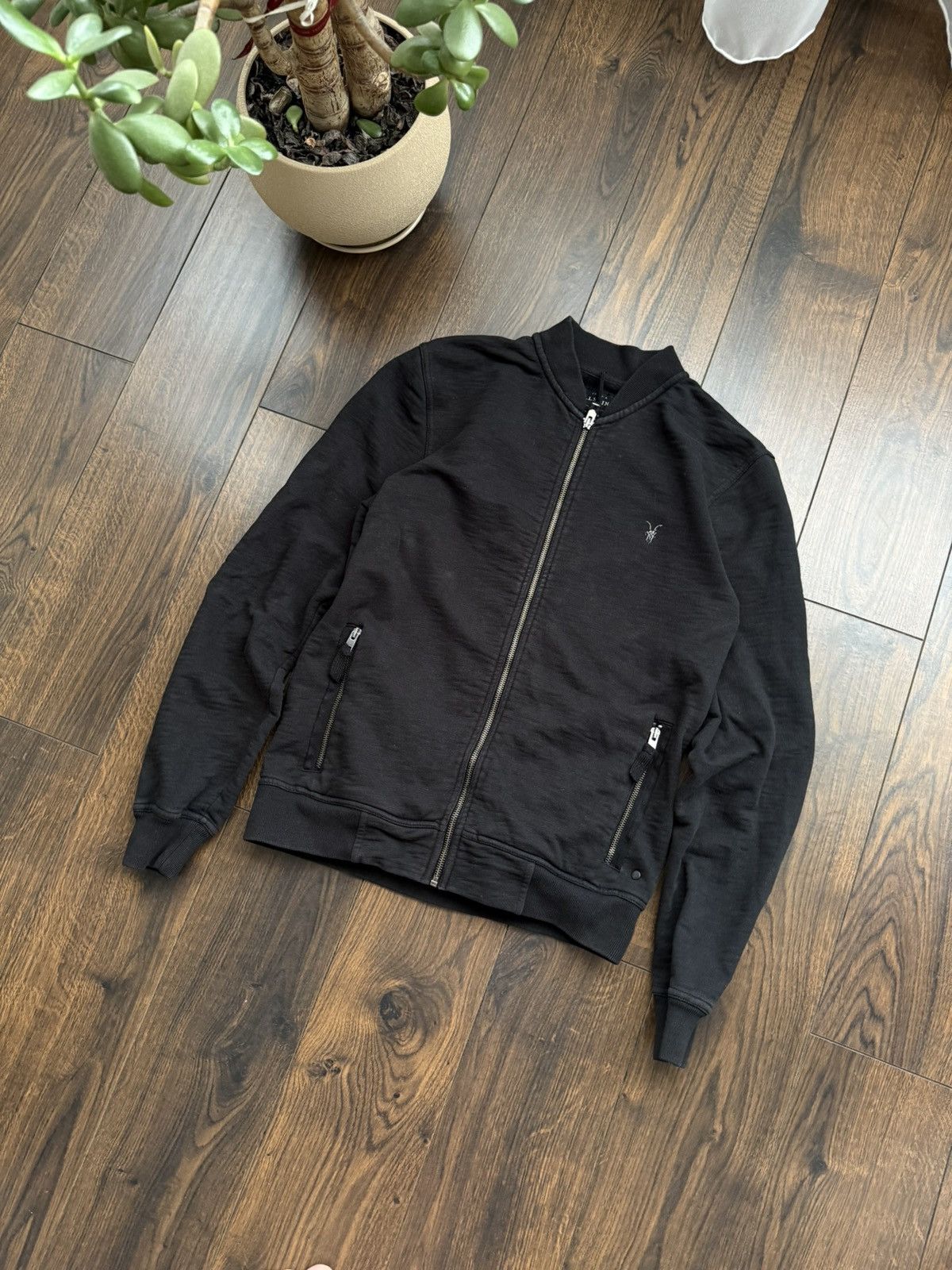 Allsaints Allsaints Bomber Zip Up Japanese Small Logo Lux Y2K Hoodie Size US S / EU 44-46 / 1 - 1 Thumbnail