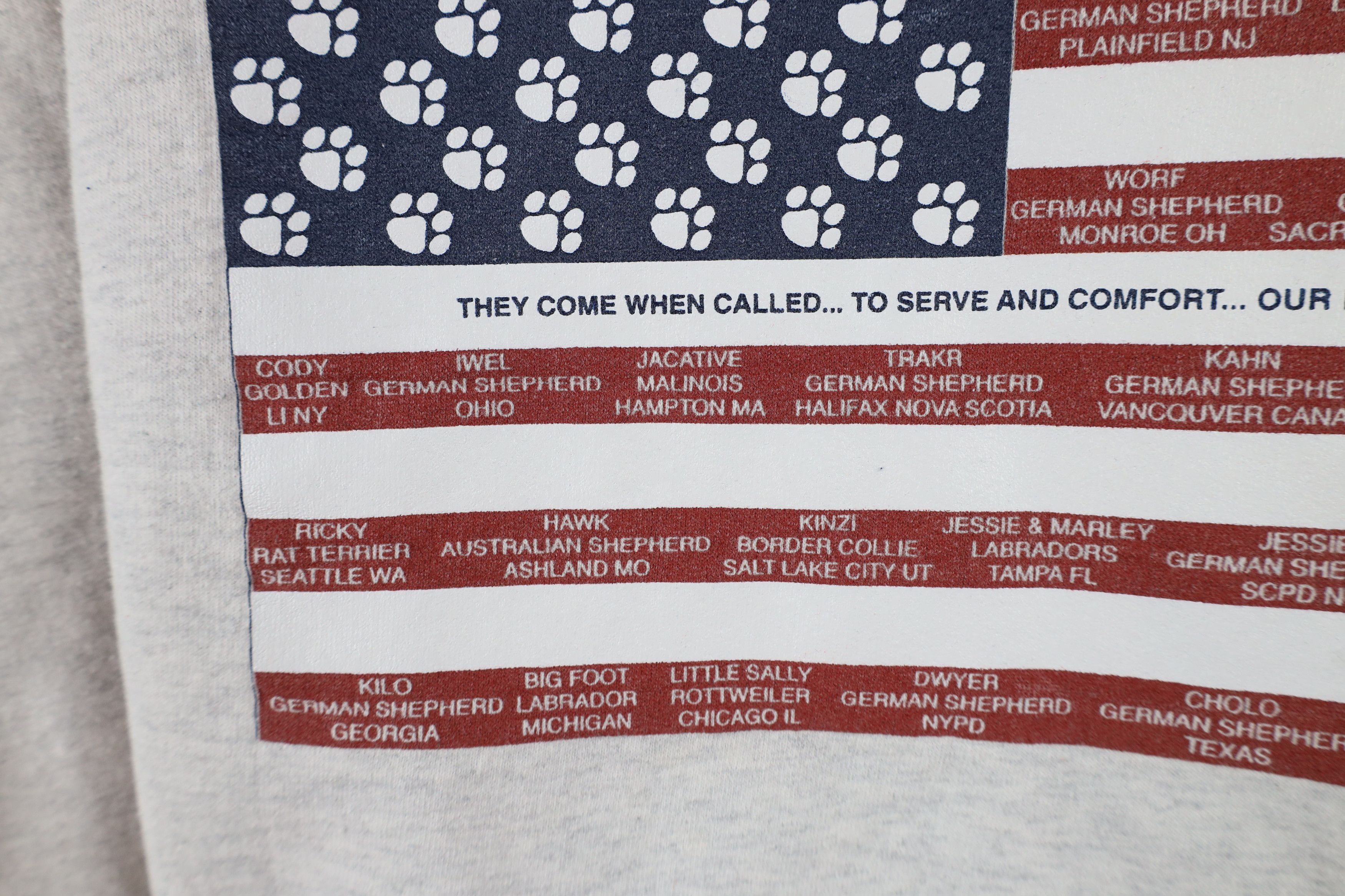 Vintage Vintage Y2K 2001 K-9 Police Service Dogs Sweatshirt Gray Size US L / EU 52-54 / 3 - 5 Thumbnail