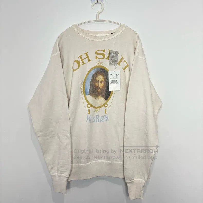 Saint Michael Saint Michael Mirror image of a washed crew neck sweatshir Size US M / EU 48-50 / 2 - 1 Thumbnail