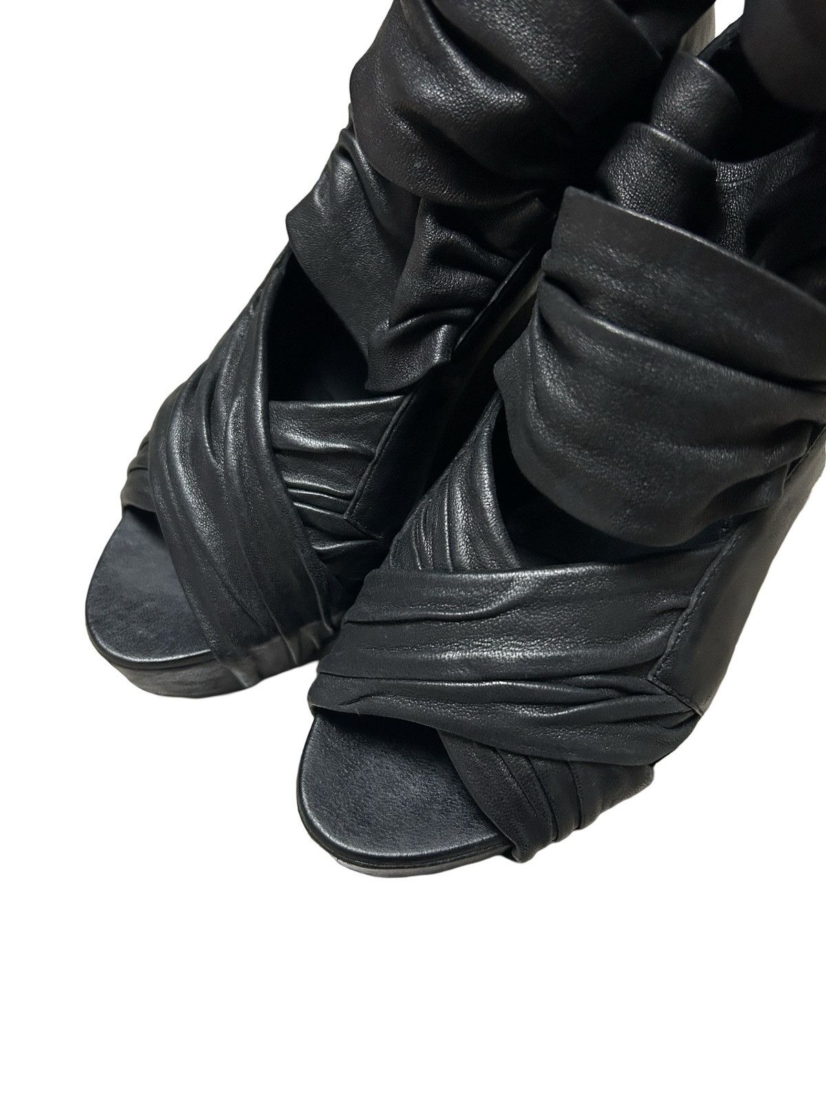 Givenchy Spring 2010 Wrap Wedge Bootie INDIE SLEAZE Size US 6 / IT 36 - 6 Thumbnail