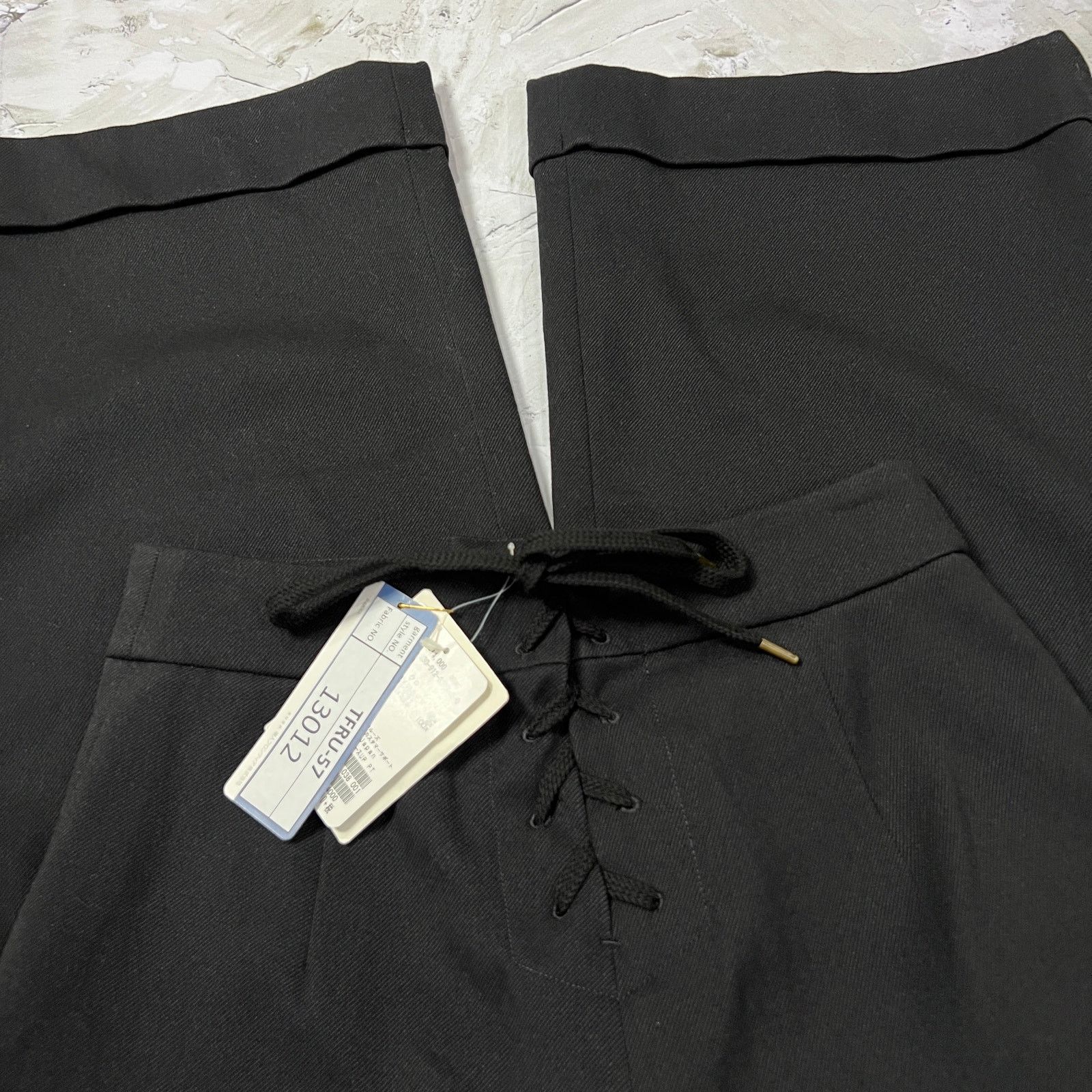 Other SLOBE IENA Wide Leg Lined Lace-Back Cuffed Pants Black 38 Size 26" / US 2 / IT 38 - 5 Thumbnail