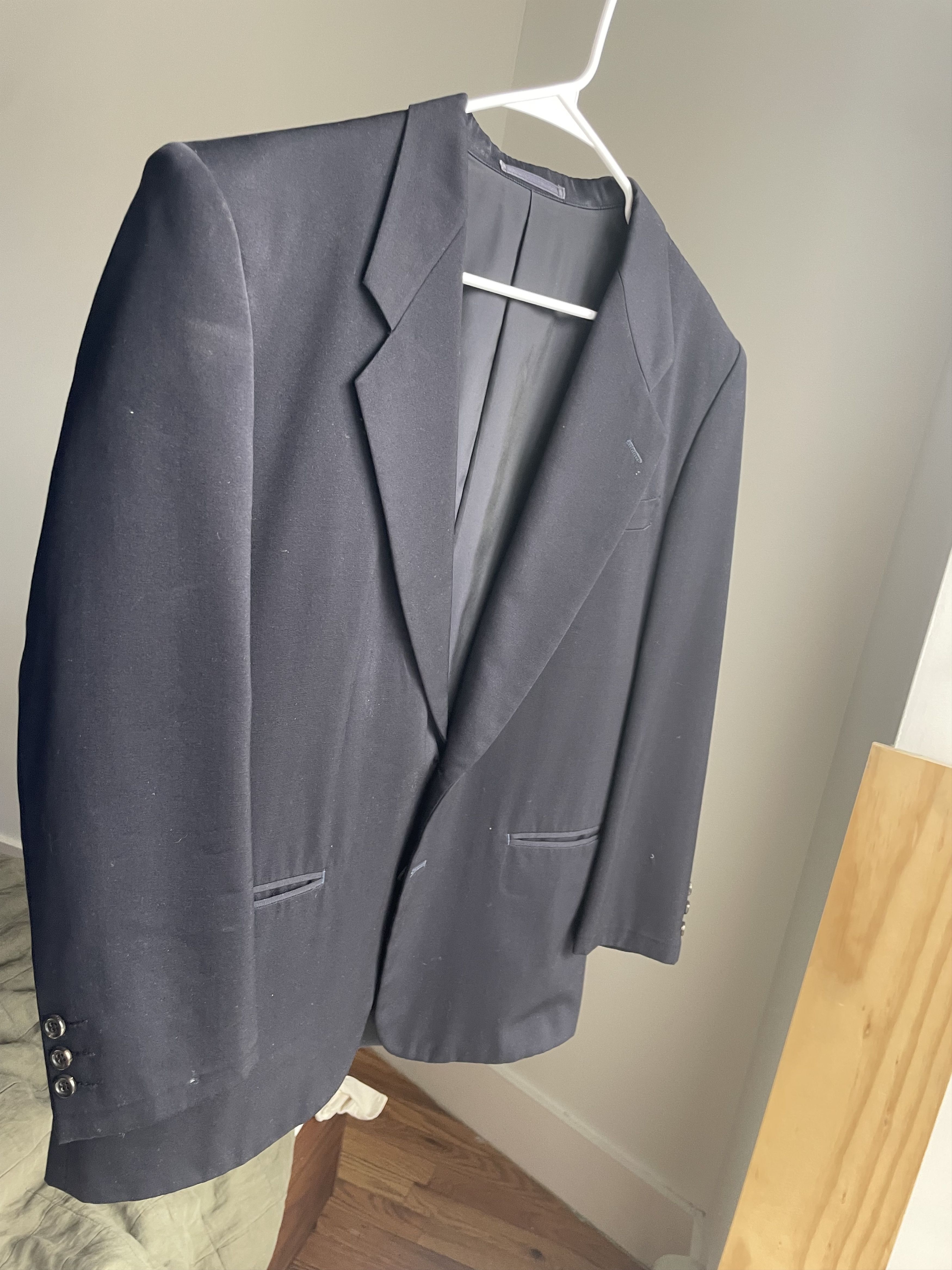 Comme des Garcons Comme des Garçons HOMME Single Button Blazer — Dark Navy Size 36S - 1 Thumbnail