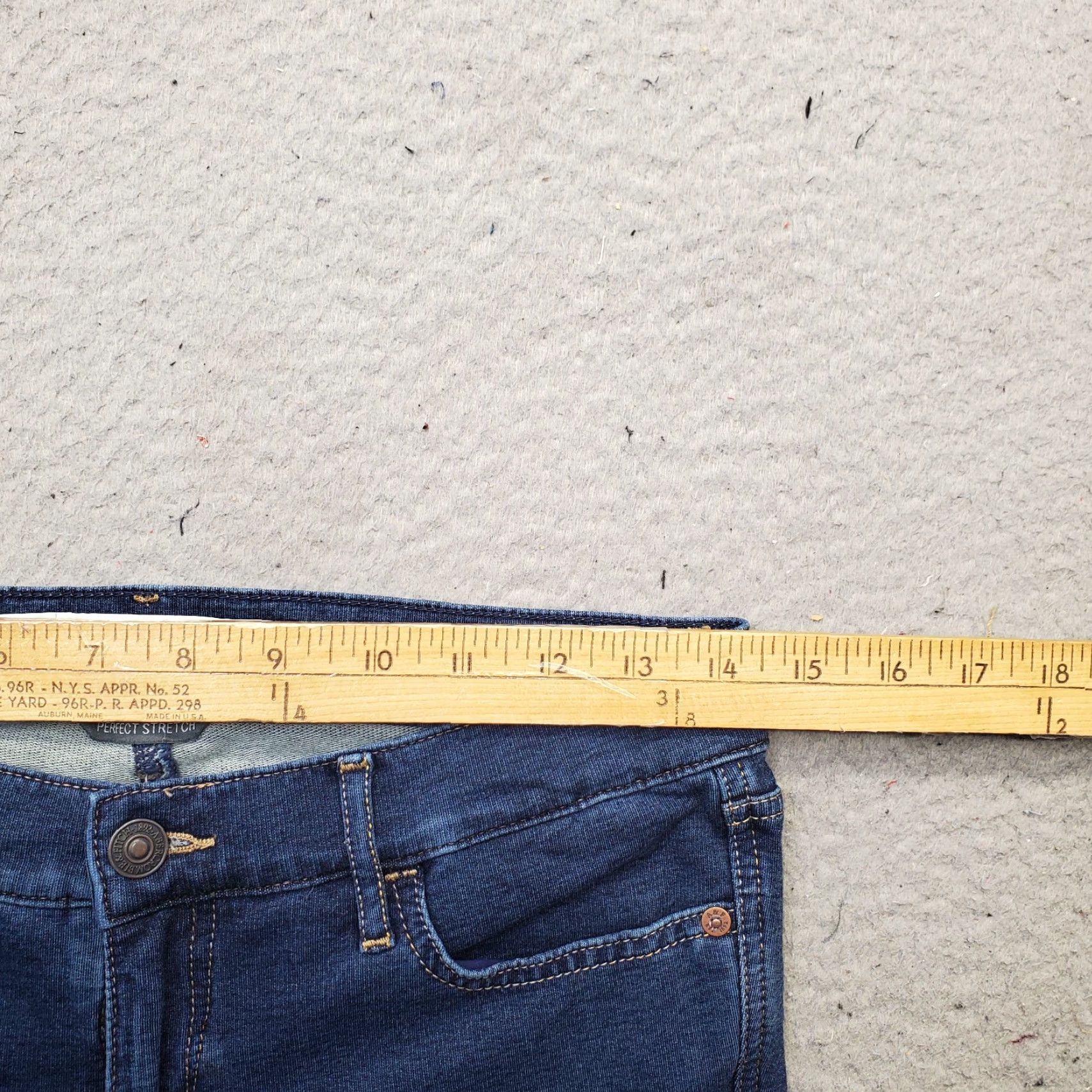 Abercrombie & Fitch Abercrombie & Fitch Jeans Womens Size 2 Blue Denim Slim Fit Perfect Stretch Skinny Leg Shirt City? Size 26" / US 2 / IT 38 - 6 Thumbnail