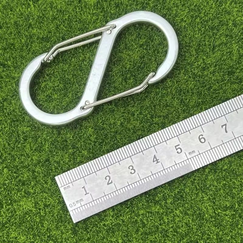 Vintage S-shaped Metal Carabiner Set Size ONE SIZE - 4 Thumbnail
