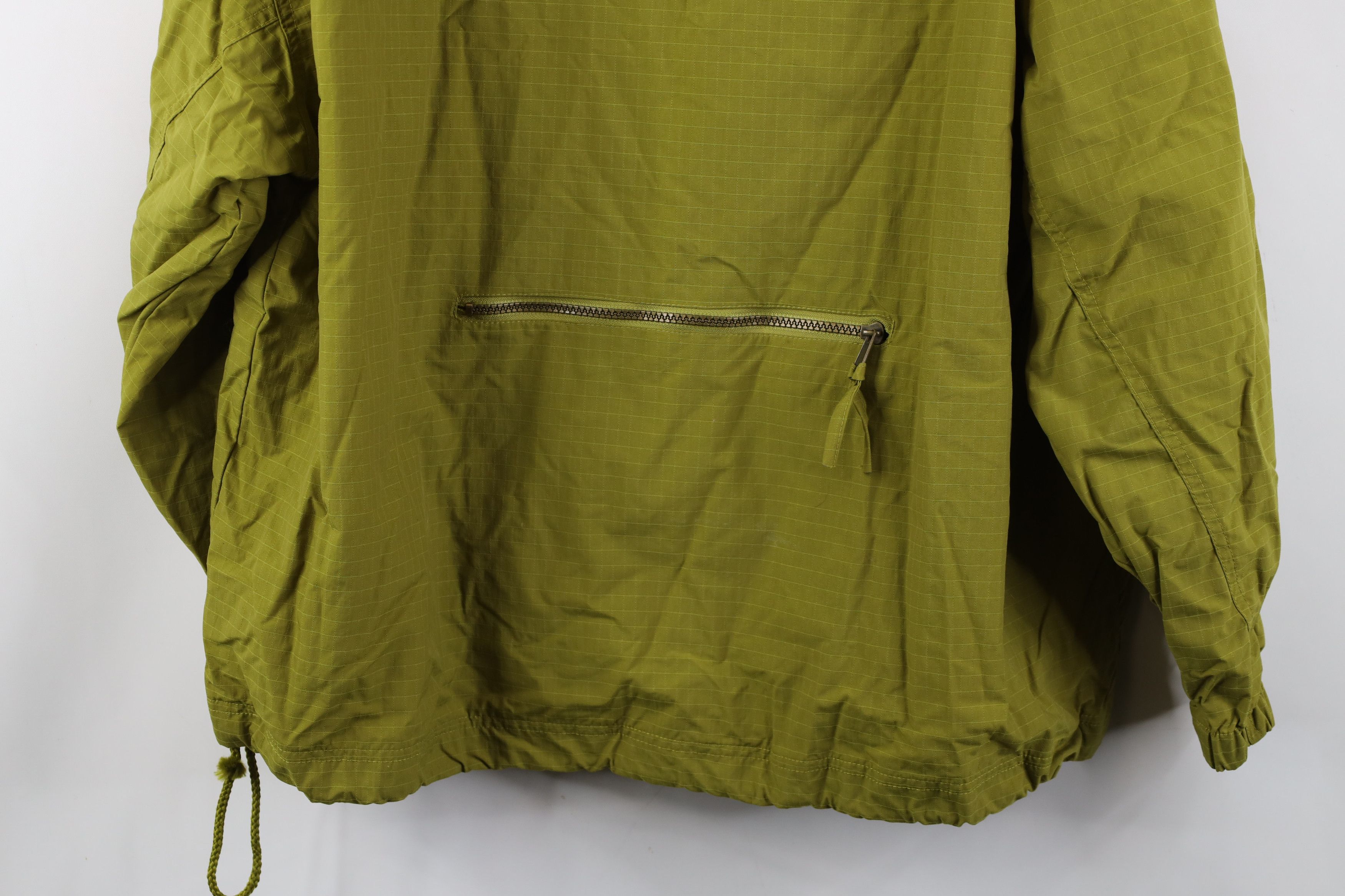 Vintage Vintage 90s Streetwear Hooded Windbreaker Jacket Green Size L / US 10 / IT 46 - 15 Thumbnail