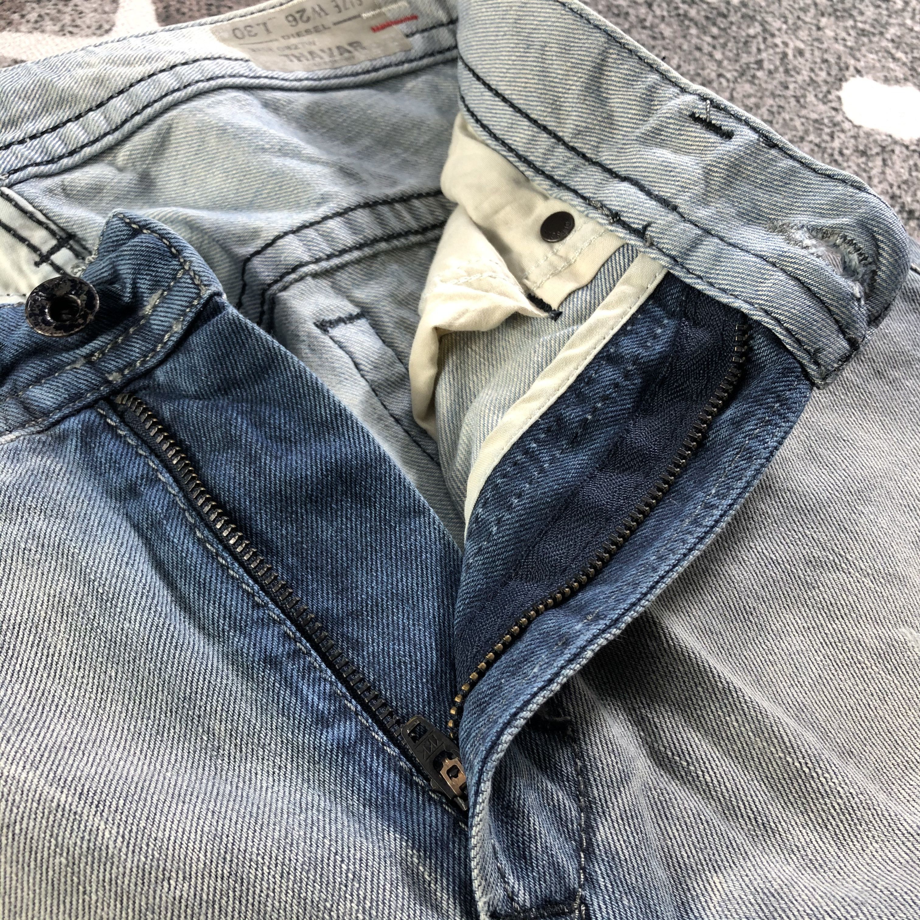 Diesel Distress Diesel Jeans Faded Blue Denim KJ2397 Size US 26 / EU 42 - 7 Thumbnail