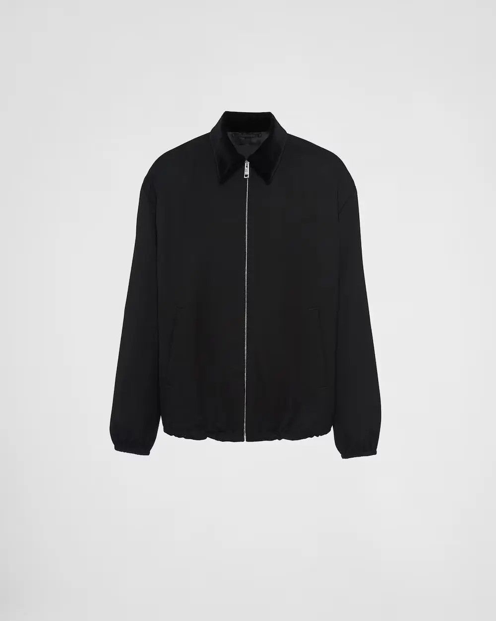 Prada oc11z0625 Wool Blouson Jacket in Black Size US L / EU 52-54 / 3 - 1 Thumbnail
