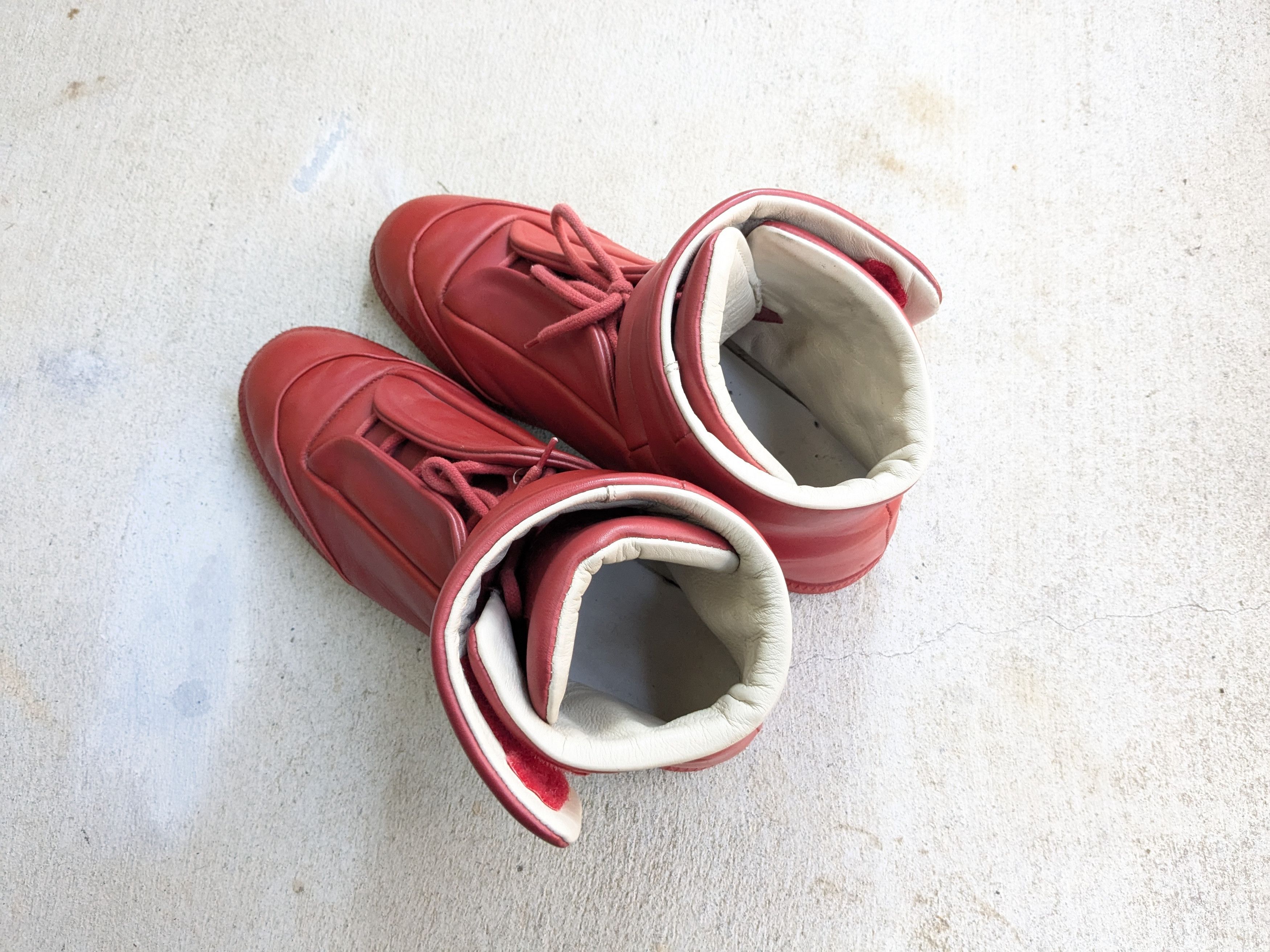 Maison Margiela Maison Margiela Future Red 9 42 High Tops Leather Italy Size US 9 / EU 42 - 13 Thumbnail