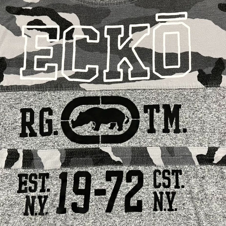 Ecko Unltd. ECKO UNLTD Shirt Mens M Gray Black Camo Logo Skate Streetwear Y2K Size US M / EU 48-50 / 2 - 3 Thumbnail