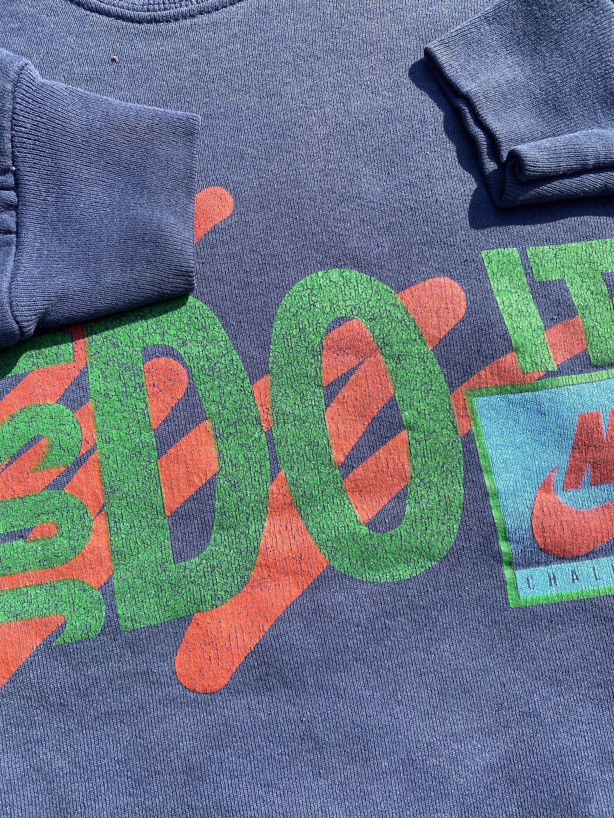 Fruit Of The Loom × Vintage 90s Nike Challenge Court art print sweatshirt sz L Size US L / EU 52-54 / 3 - 4 Thumbnail