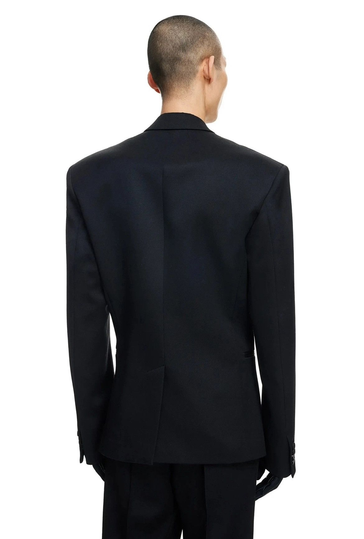 H&M × Mugler THIERRY MUGLER x H&M DEFINED WAIST WOOL BLAZER JACKET MEN’S Size 48R - 13 Thumbnail