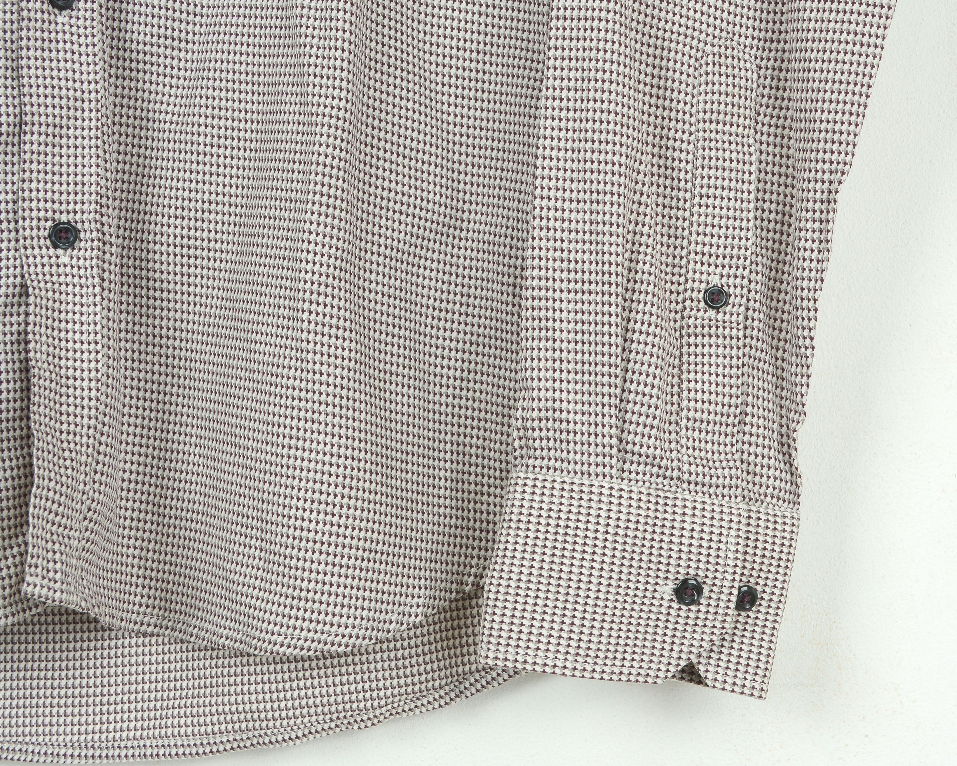 Designer BERTONI 17 1/2" Size 44 Two Ply Formal Shirt Button Casual Size 44R - 3 Thumbnail