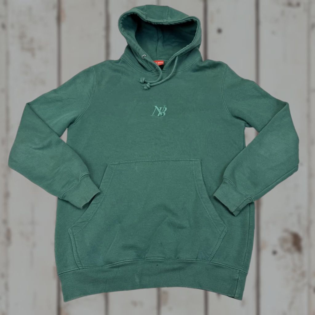 Logo 7 NELK BOYS Hoodie Mens S Green Monogram Embroidered Pullover Fleece Logo Size US S / EU 44-46 / 1 - 1 Thumbnail