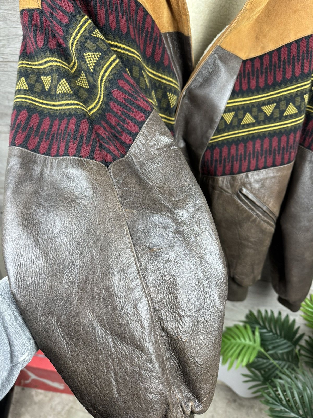 Unique warm rare vintage bomber jacket of the 80s from Skin