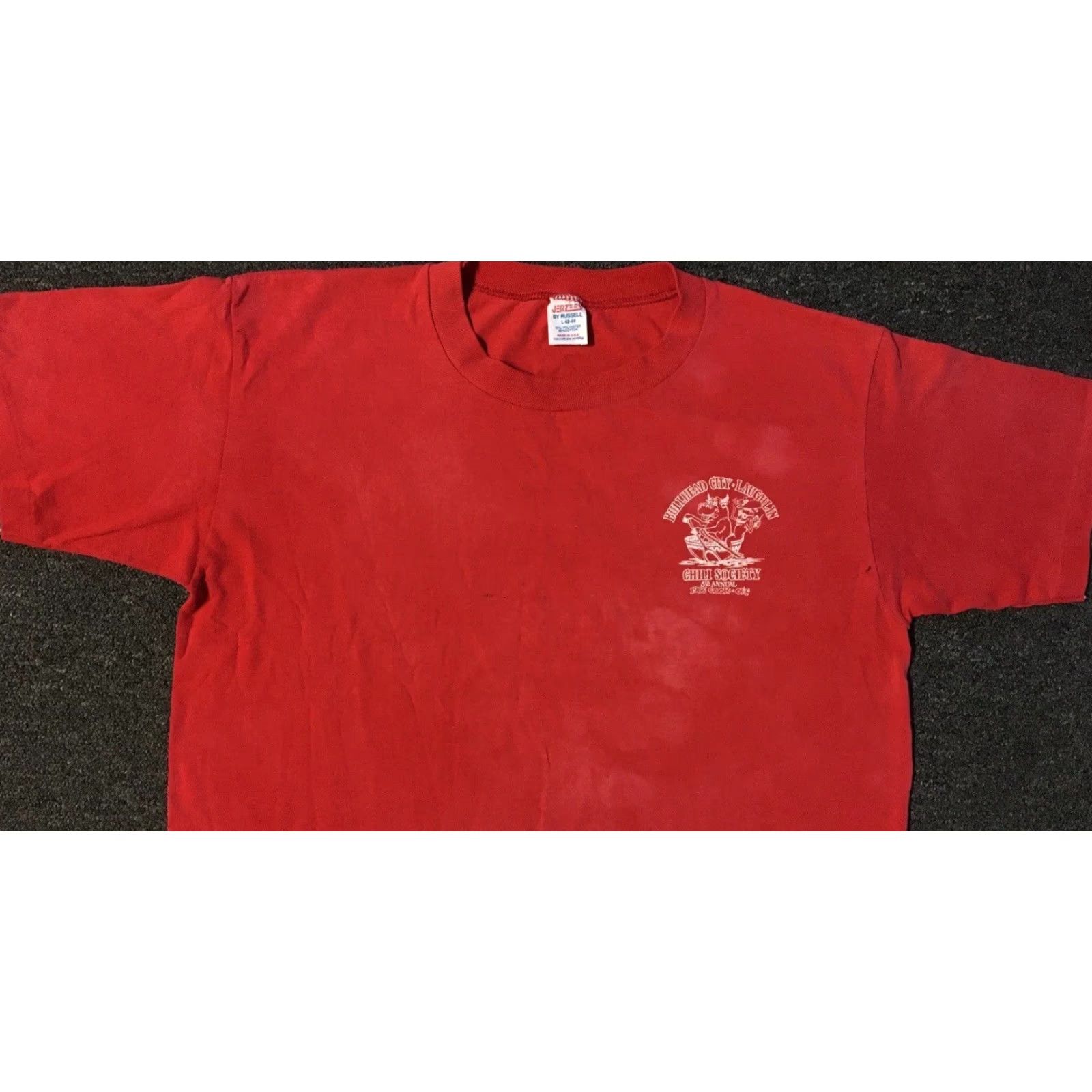 Vintage VINTAGE Bullhead City Chili Cook Off Shirt M Arizona Red 80s Distressed Single Stitch Men T-Shirt Size US M / EU 48-50 / 2 - 7 Thumbnail