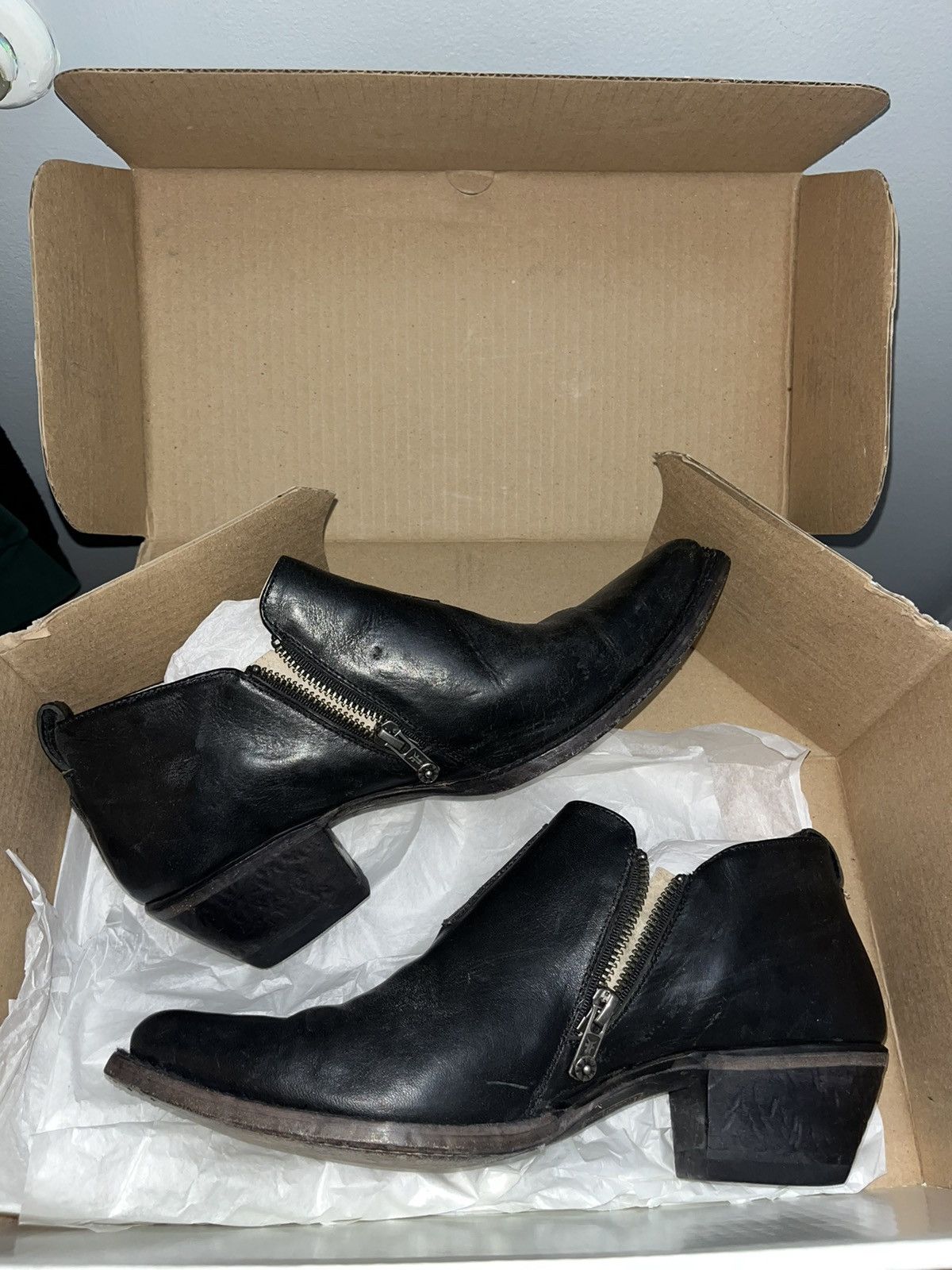 Frye Womens Frye Sacha Moto Shootie Black Size US 9.5 / IT 39.5 - 6 Thumbnail