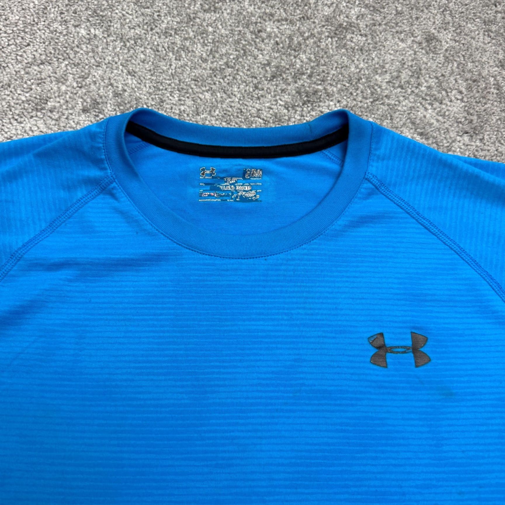Under Armour VINTAGE? Wait, item is Not Vintage. So: Under Armour T-Shirt Mens Medium Blue Short Sleeve Crew Neck Athletic Tee Size US M / EU 48-50 / 2 - 3 Thumbnail
