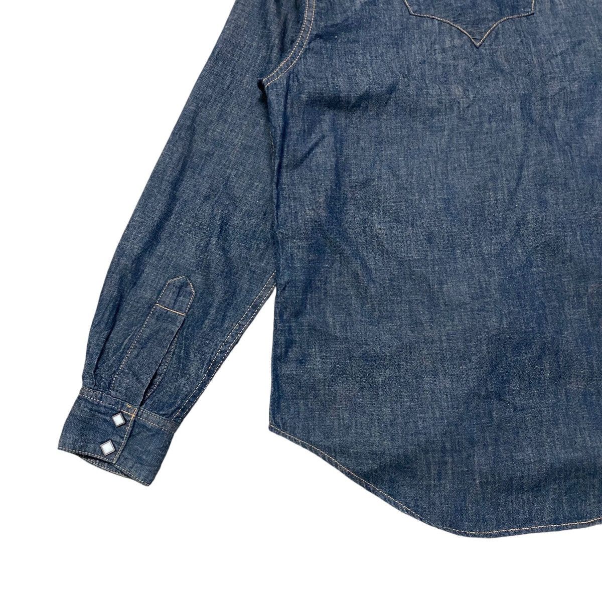45rpm Made in Indigo Western Denim Shirt Size US XS / EU 42 / 0 - 9 Thumbnail