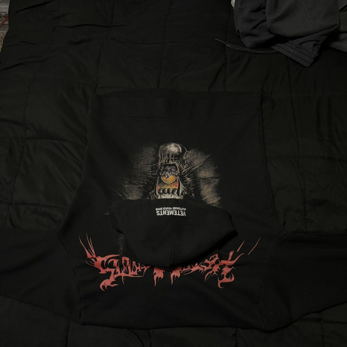 Vetements Misplaced Skull Hoodie