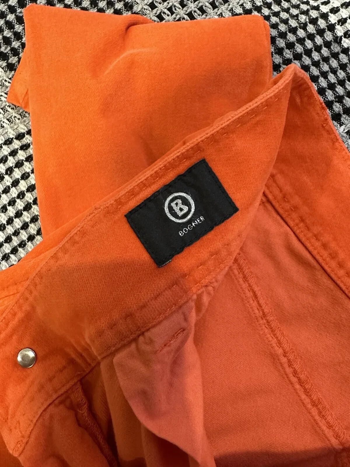 Bogner BOGNER VELVET PANTS WOMENS ORANGE TROUSERS Size Eur 34 Size 27" / US 4 / IT 40 - 10 Thumbnail