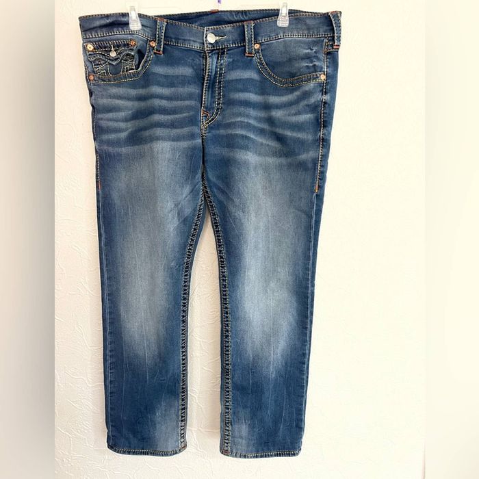 True Religion Rocco Big T Jeans Blue