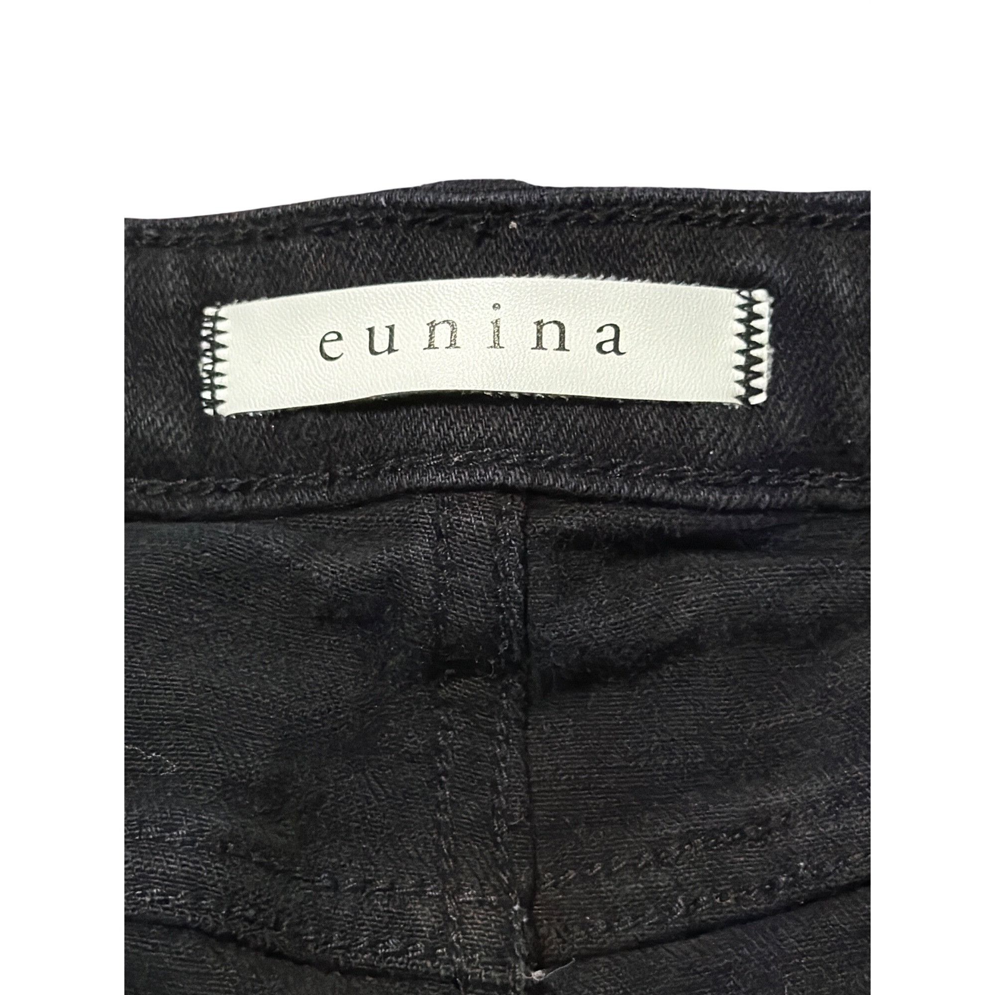 Other Eunina Lulu Super High Rise Black Distressed Cutoff Denim Je Size 31" - 3 Thumbnail