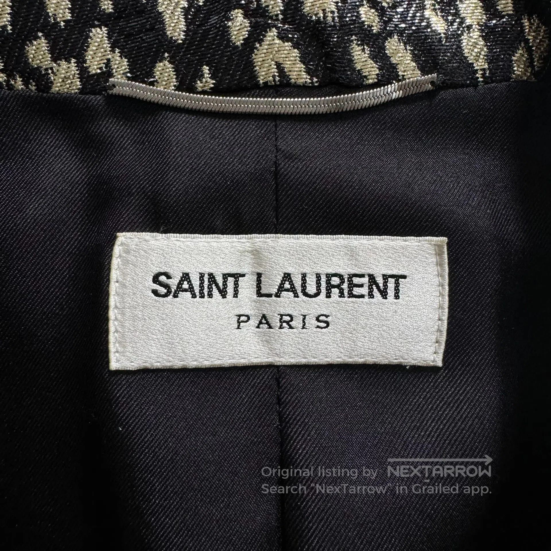 Saint Laurent Paris Saint Laurent Black Gold Leopard Blazer. Size US S / EU 44-46 / 1 - 3 Thumbnail