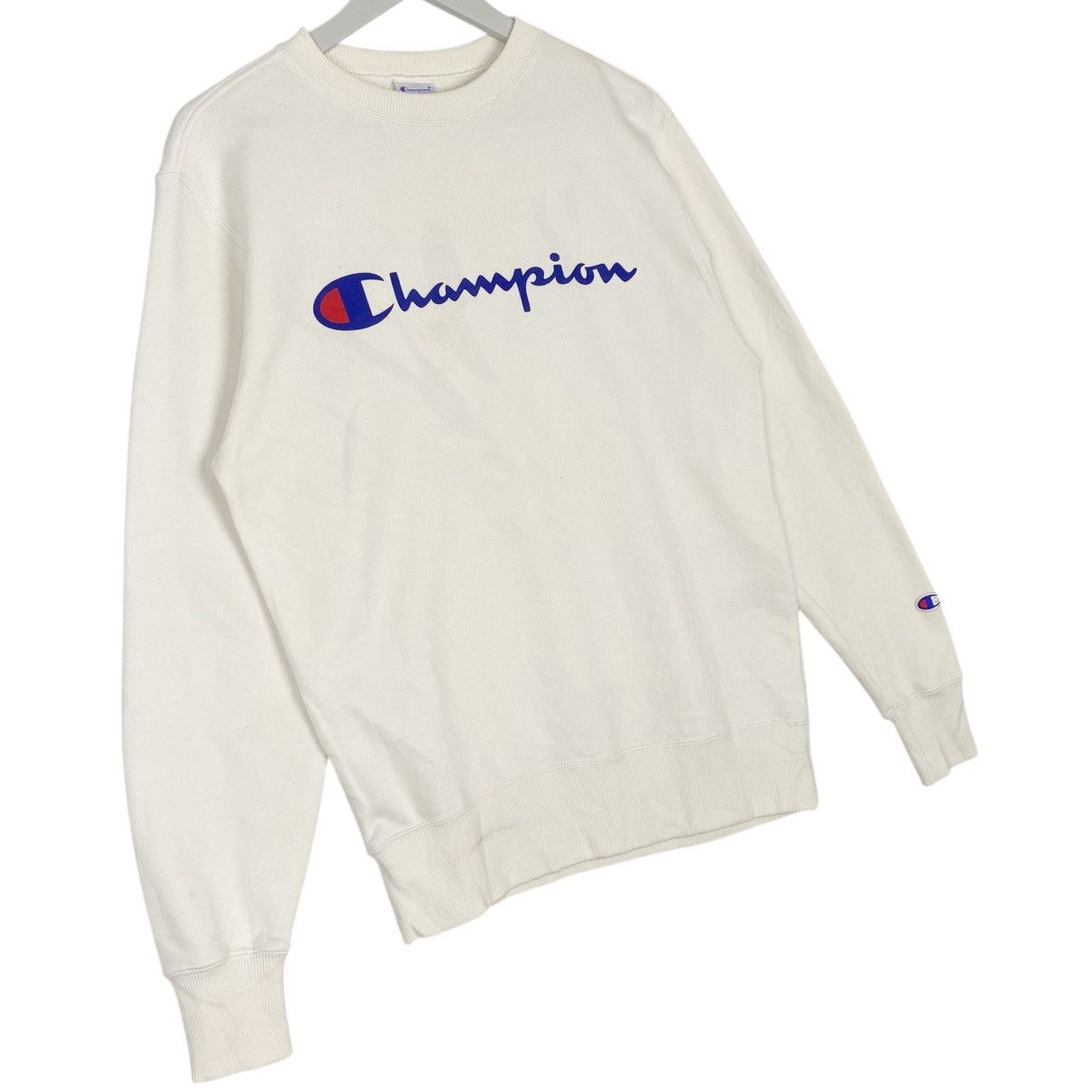 Other Vintage 90s Champion Crewneck Sweatshirt Big Logo White Size US M / EU 48-50 / 2 - 3 Thumbnail