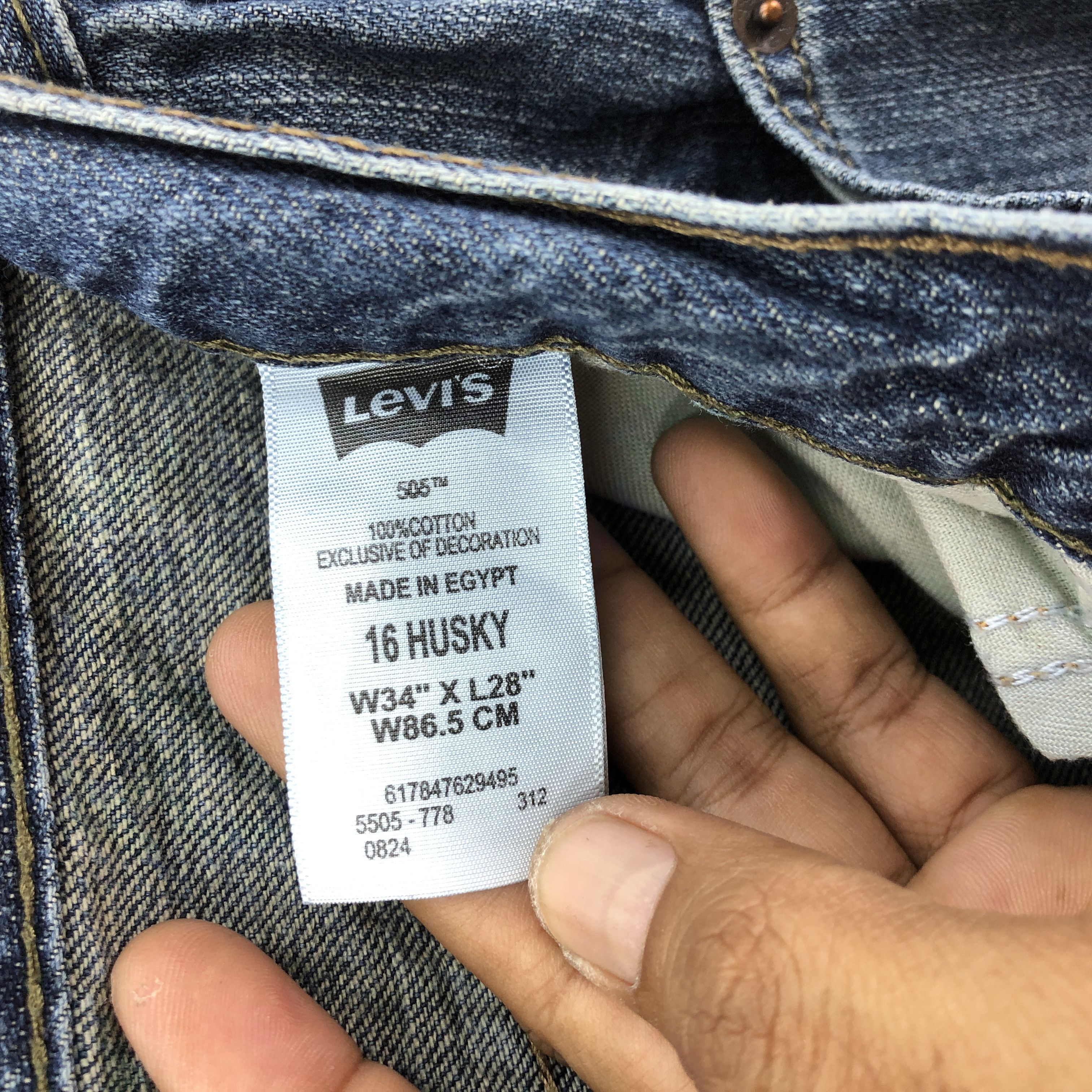 Levi's × Vintage Vintage Y2K Levis Faded Jeans Levi's Light Wash Denim Size US 32 / EU 48 - 9 Thumbnail