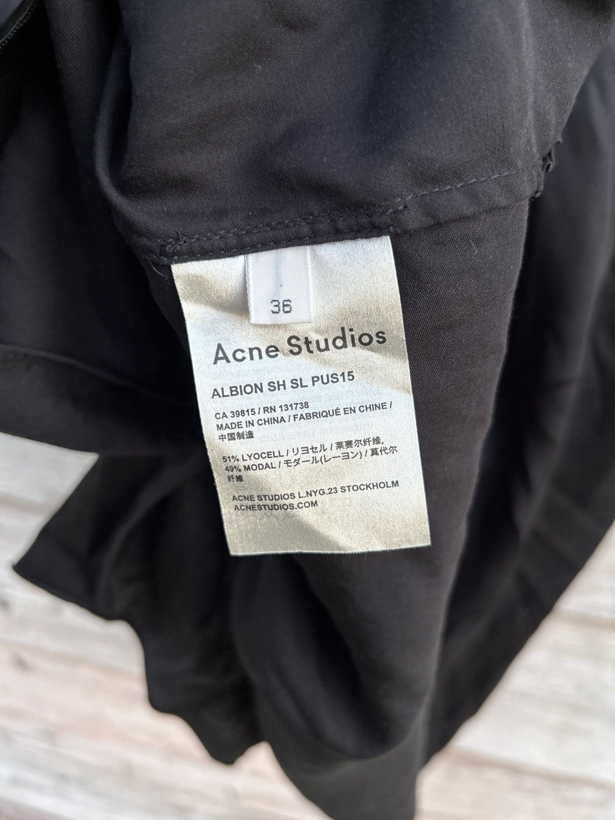 Acne Studios Acne Studios Albion Sh Sl Pus15 Short Sleeve Button Up Shirt Size XS / US 0-2 / IT 36-38 - 9 Thumbnail