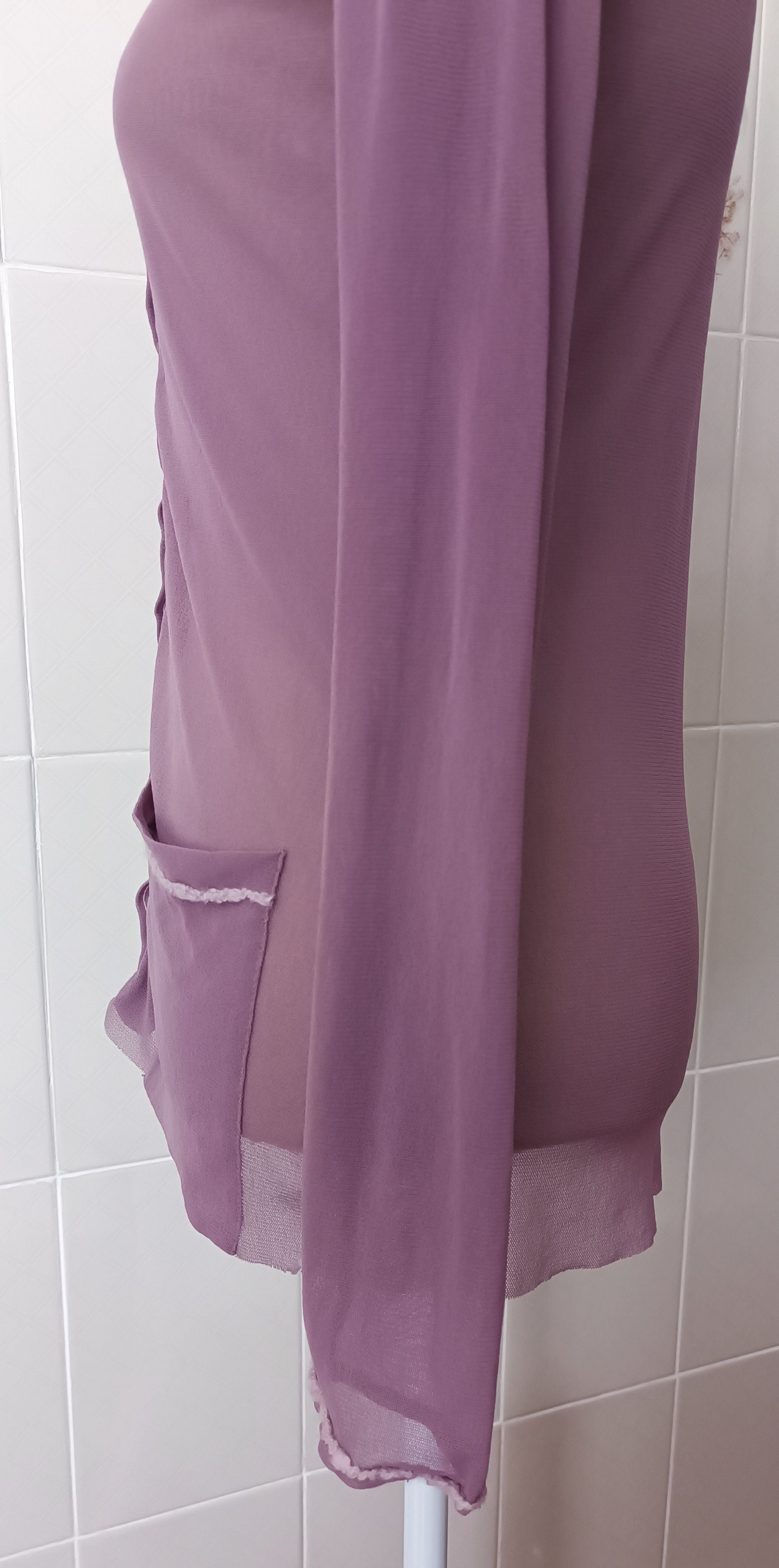 Jean Paul Gaultier 90's - Twinset - Lilac mesh tank top and jacket Size S / US 4 / IT 40 - 19 Thumbnail