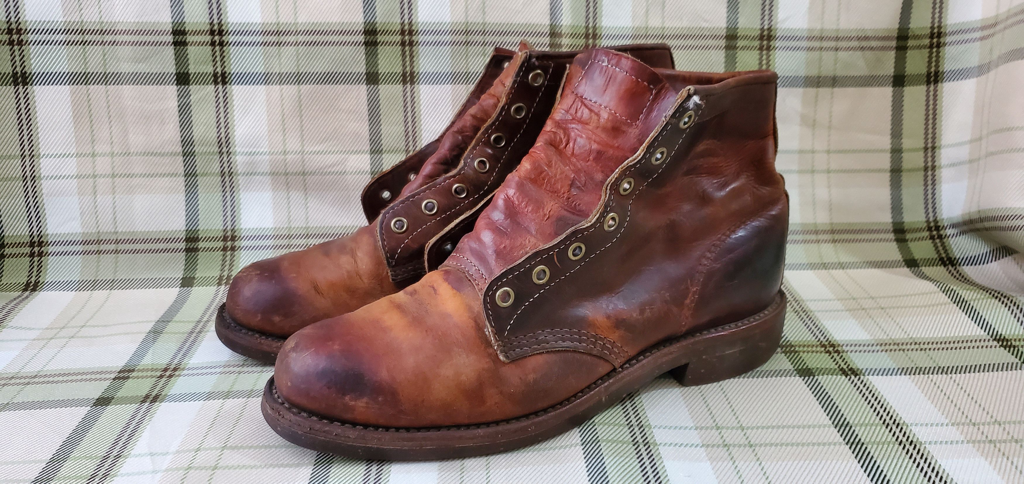 Chippewa CHIPPEWA Brown Leather Lace Up Boots Size US 8 / EU 41 - 1 Thumbnail