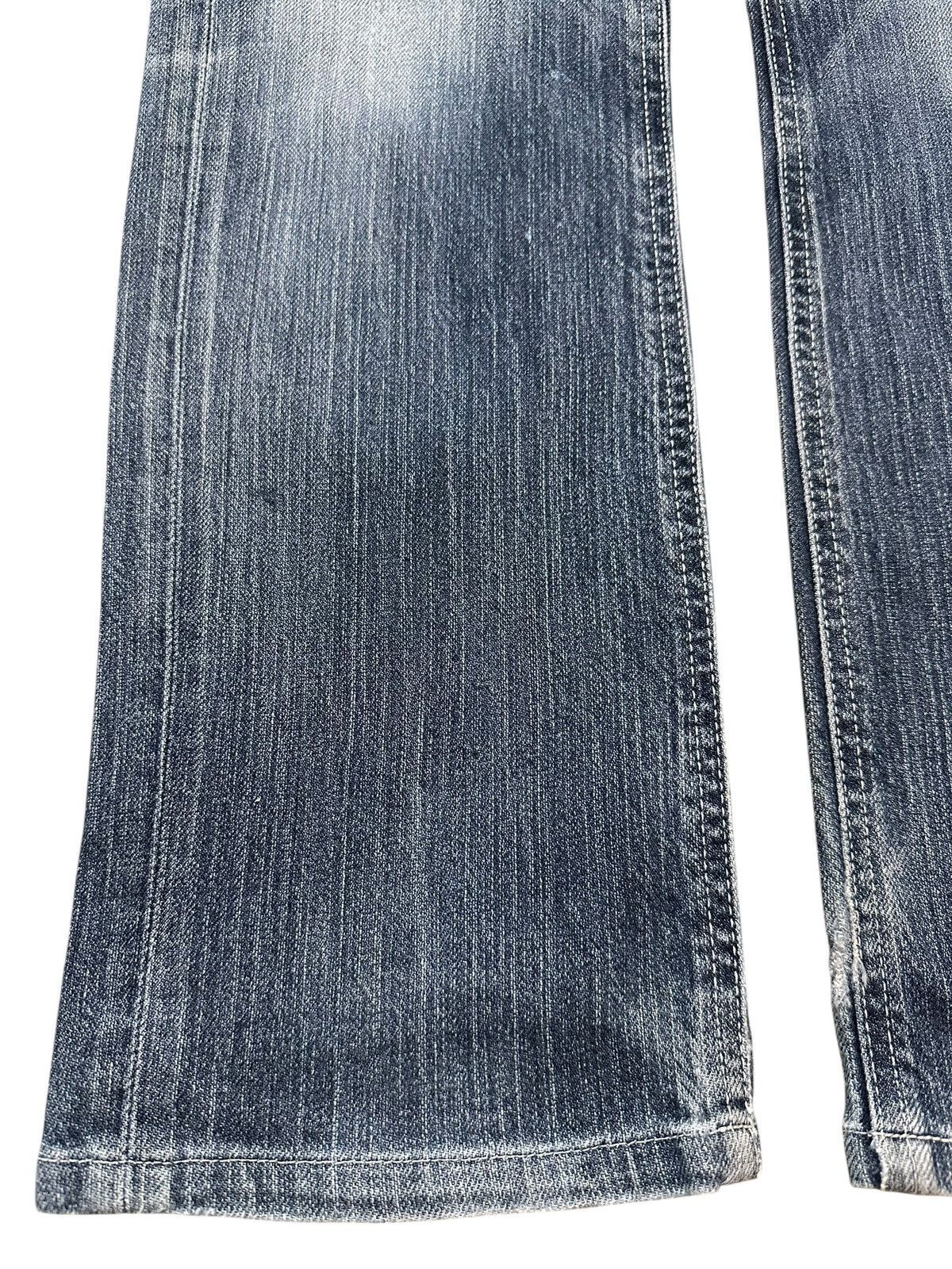 Evisu Vintage Japanese Uniqlo Blue Faded Wash Distress Style Jeans Size US 30 / EU 46 - 7 Thumbnail