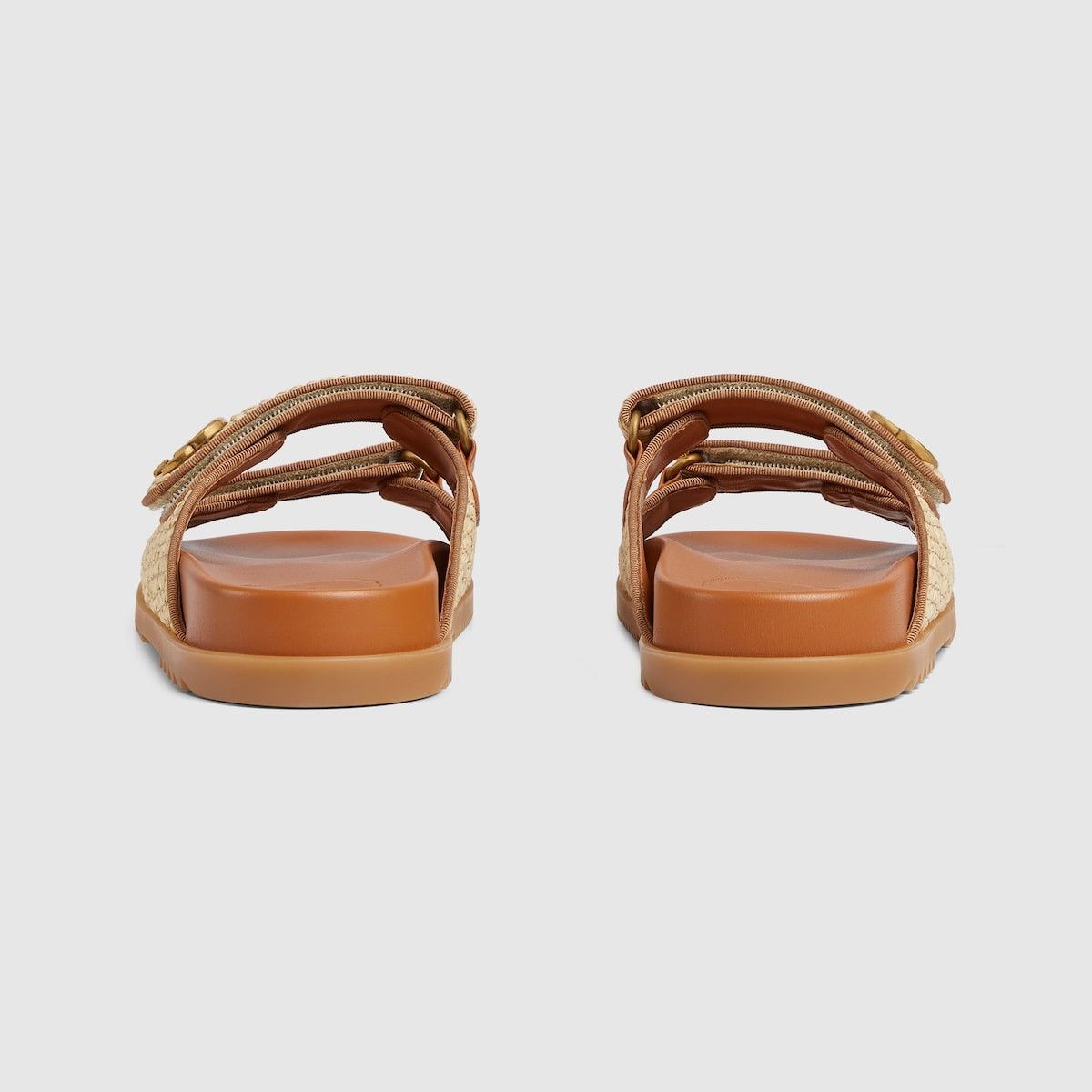 Gucci oc11z1025 Sandals With Double G in Beige Size US 5.5 / IT 35.5 - 4 Thumbnail