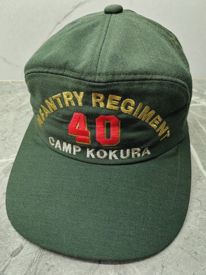 Japanese Brand Vintage Infantry Regiment 40 Camp kokura Cap Hat Size ONE SIZE - 1 Thumbnail