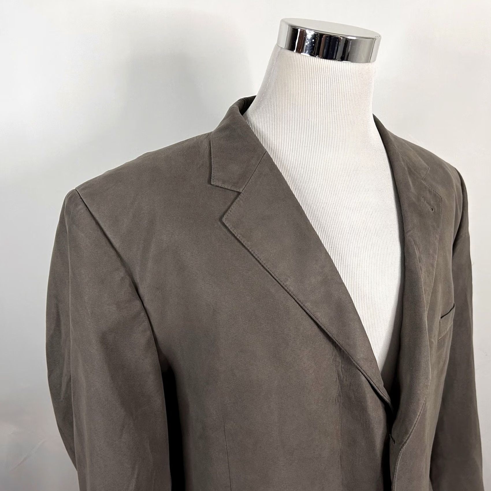Jos. A. Bank Jos A Bank Sport Coat Beige Sueded Micropoly 50R Three-Button Lined Vented Jacket/Coat Regular Mens Size US XS / EU 42 / 0 - 2 Thumbnail