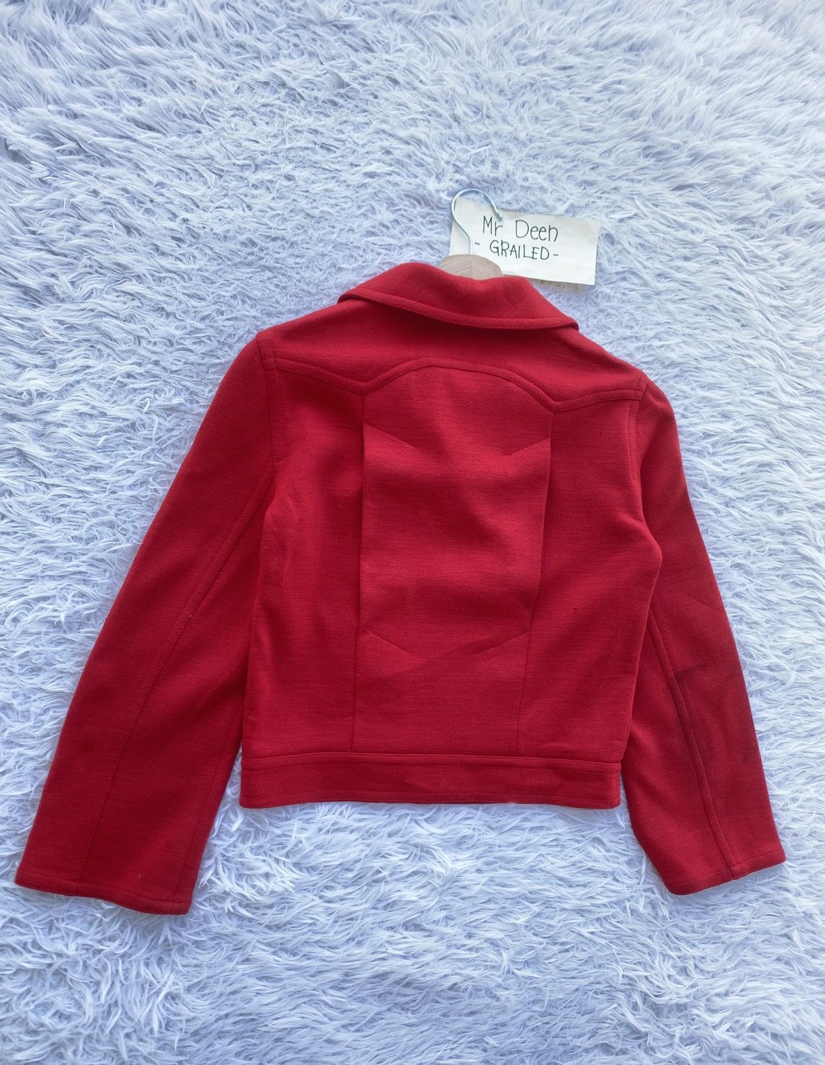 Miu Miu Rare Vintage Miu Miu Cherry Red Cropped Jacket Size S / US 4 / IT 40 - 22 Thumbnail