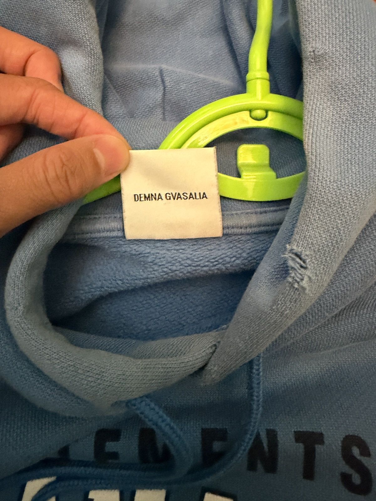 Vetements Vetements Marianas Web Blue Hoodie Size US XS / EU 42 / 0 - 5 Thumbnail