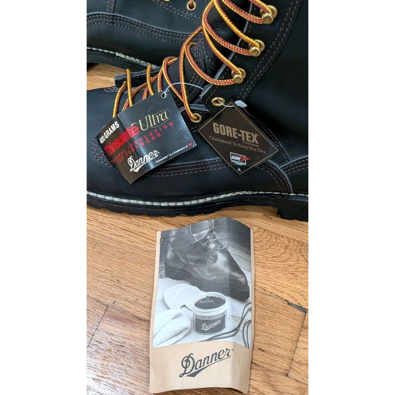Danner Danner Ft. Lewis GTX 400G Thinsulate Boots 12100 1311703 Black 10.5 Mens Workwear Lace Up Insulated Steel Toe Leather Size US 11 / EU 44 - 3 Thumbnail