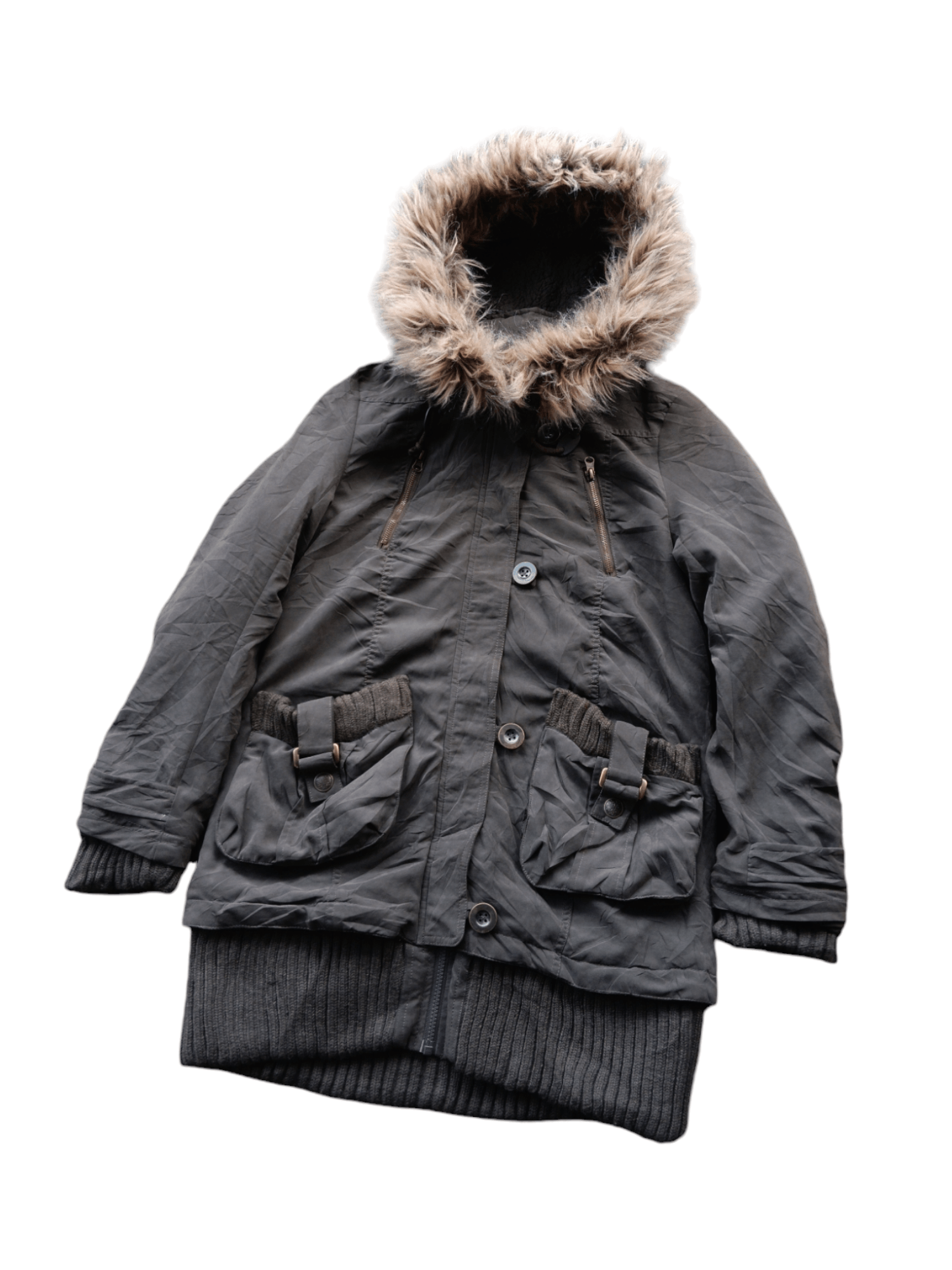 Japanese Brand Japanese giplas fur hoodie lgb style jacket Size US M / EU 48-50 / 2 - 2 Thumbnail